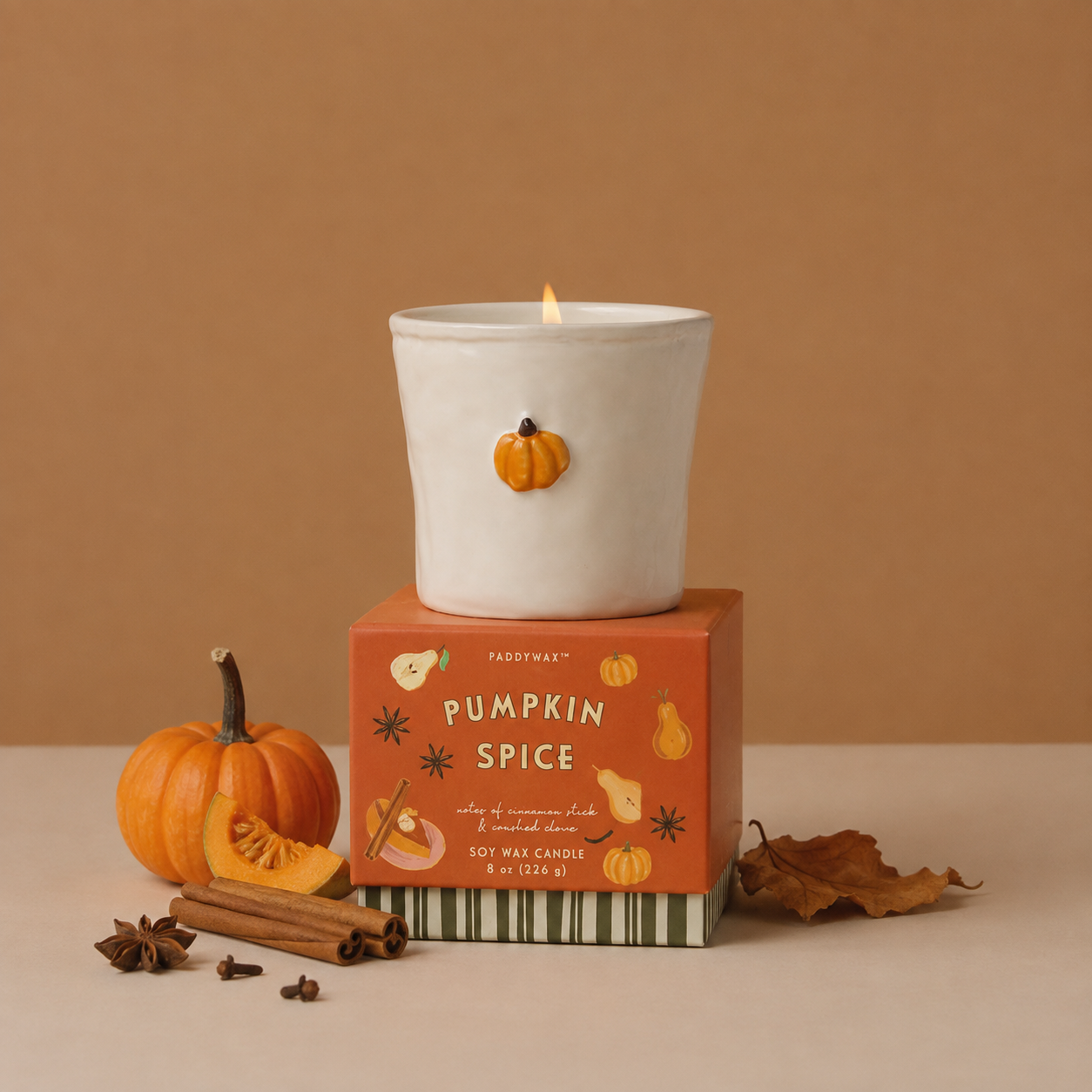 Vela Bistro Calabaza en cerámica · Pumpkin Spice · 226 g