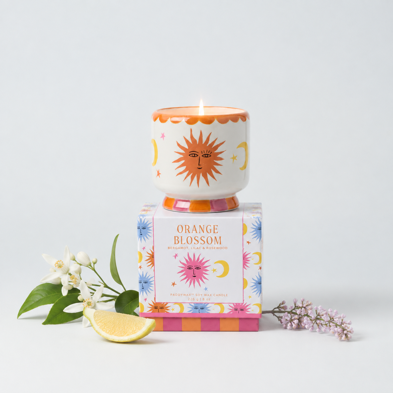 Vela A Dopo Sol en cerámica · Flor de azahar · 226 g