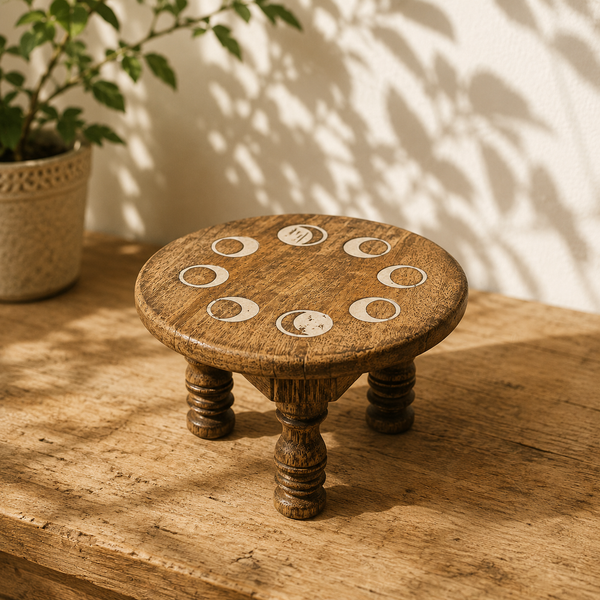 Mesita madera altar