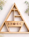 Estante de Pared Triangular con Cajón – Fases Lunares