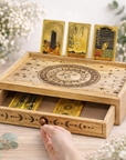 Caja para Tarot – Sol y Luna con Cajón