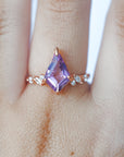 Anillo de Amatista en Oro Rosa – Protección, Calma y Espiritualidad