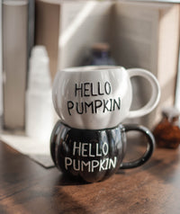 Taza en forma de calabaza "Hello Pumpkin"