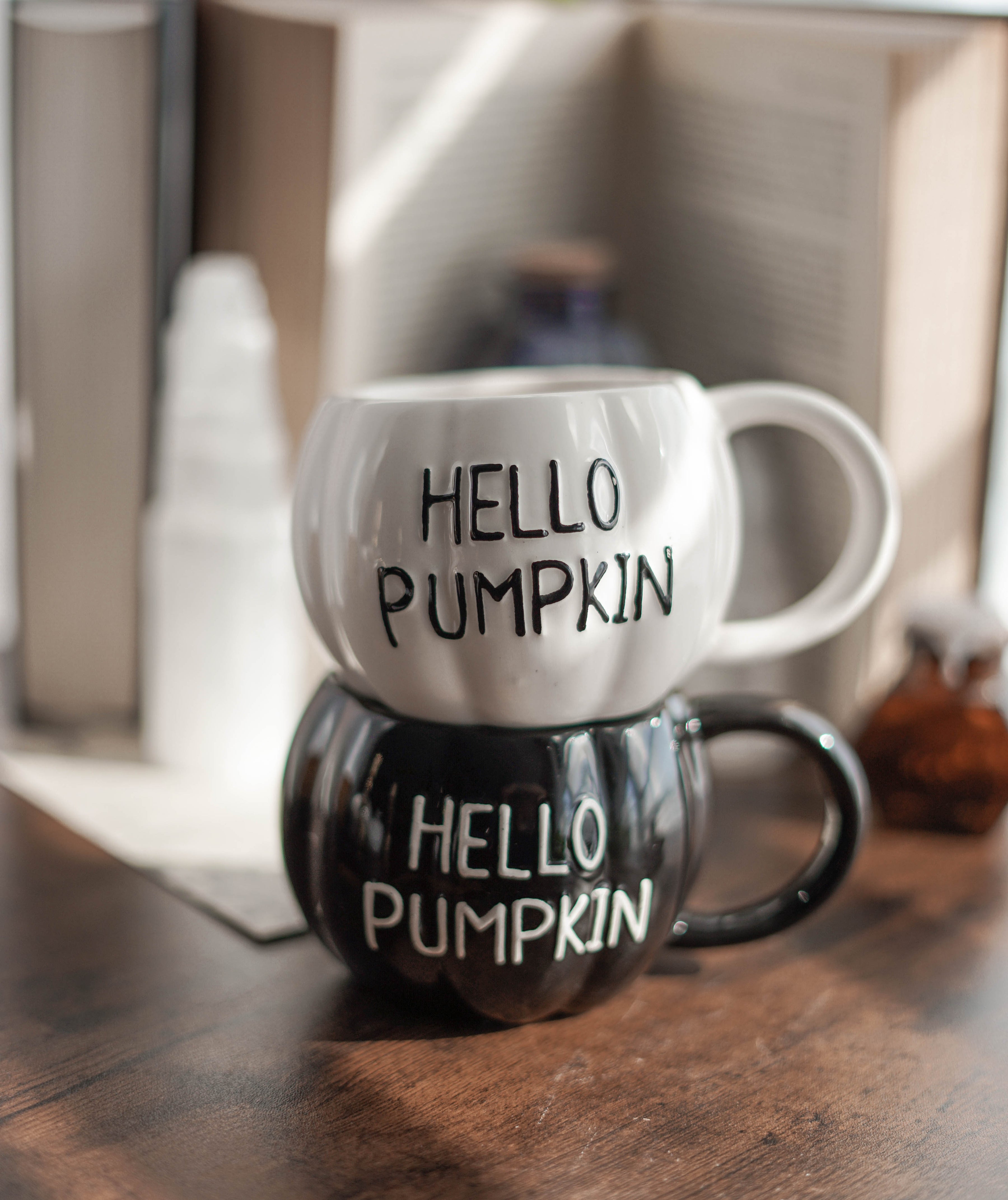 Taza en forma de calabaza "Hello Pumpkin"