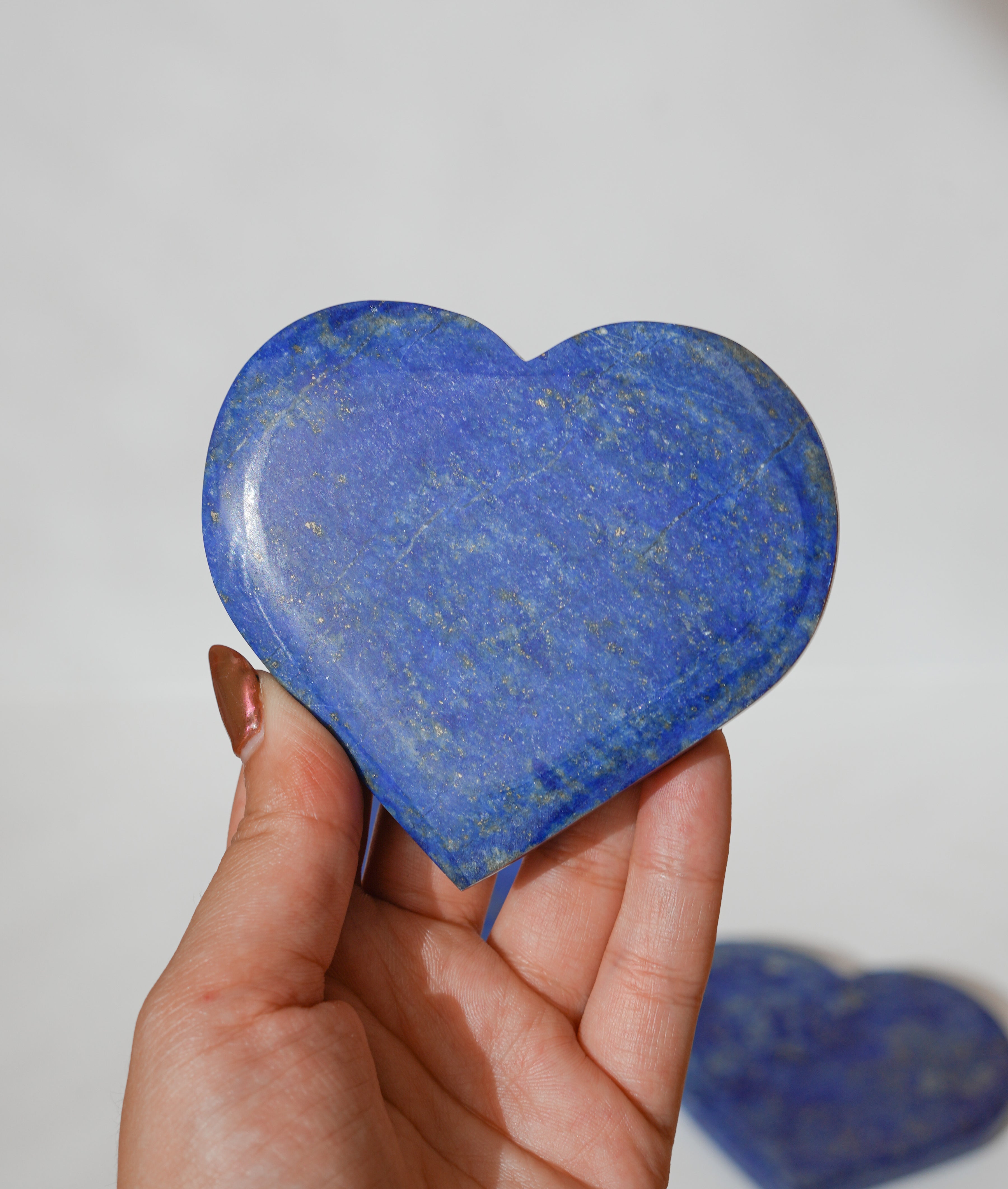 Corazón de Lapislázuli y Pirita – Intuición, Abundancia y Poder
