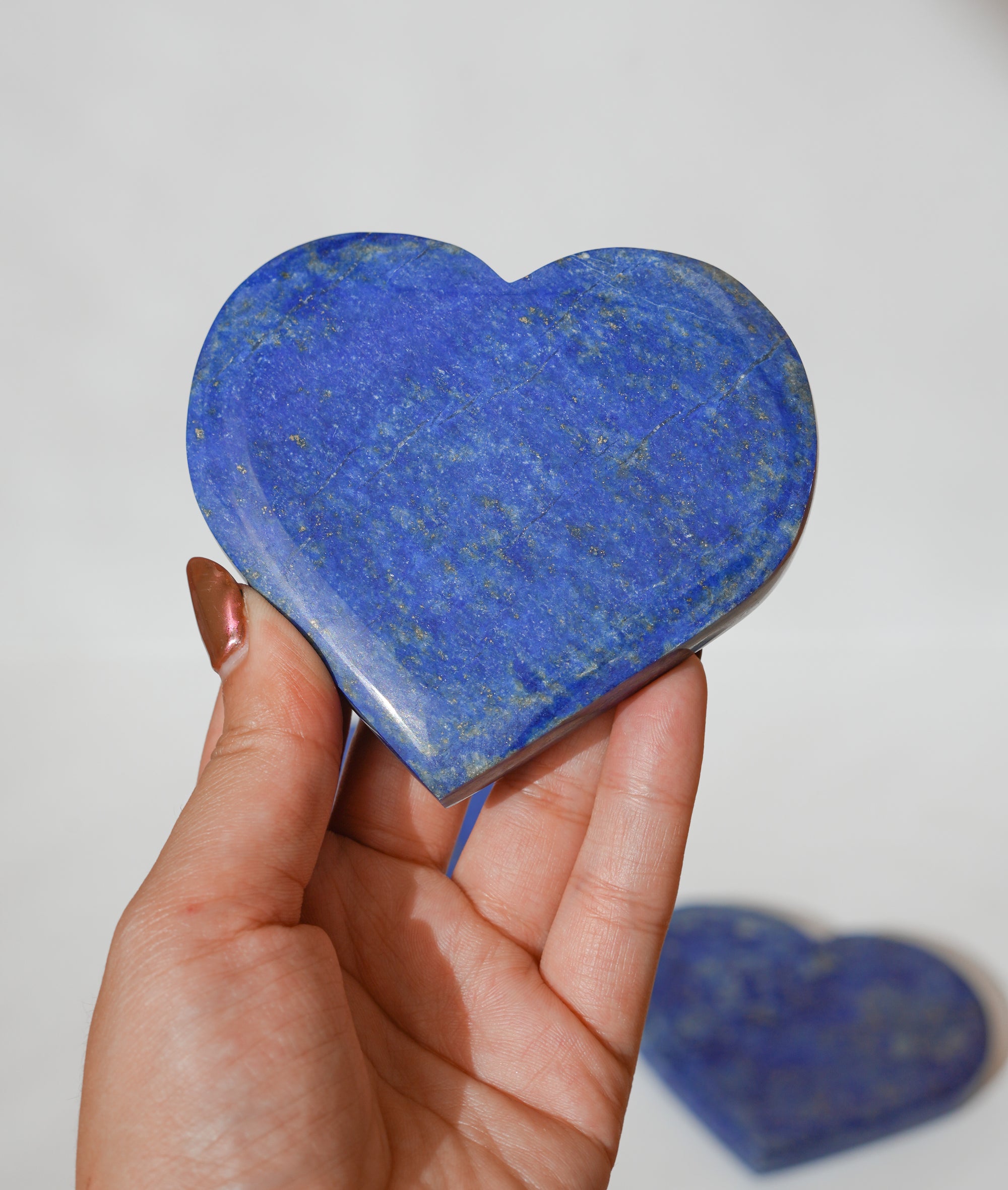 Corazón de Lapislázuli y Pirita – Intuición, Abundancia y Poder