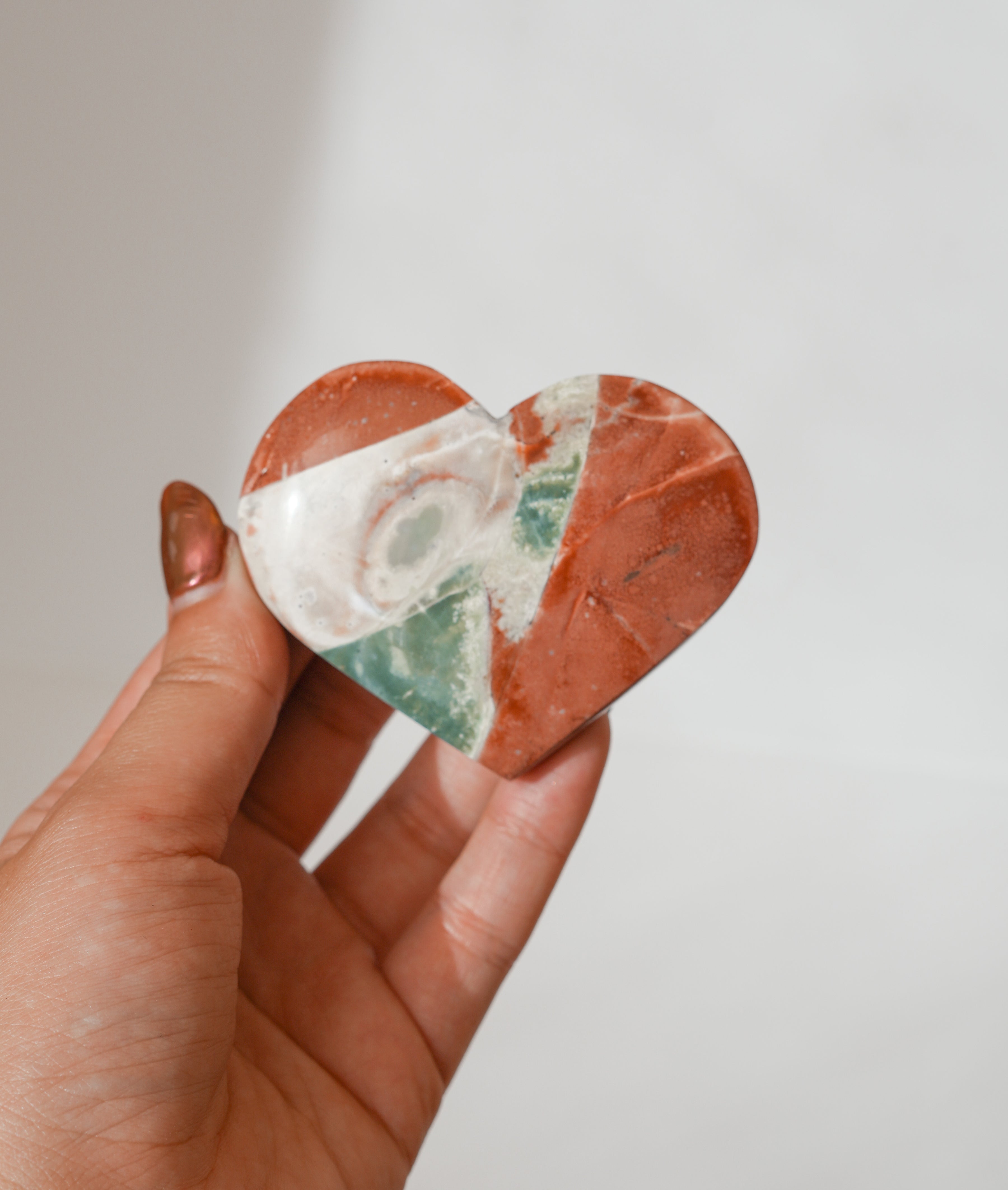 Corazón de Jaspe Unicornio – Alegría, Equilibrio y Creatividad
