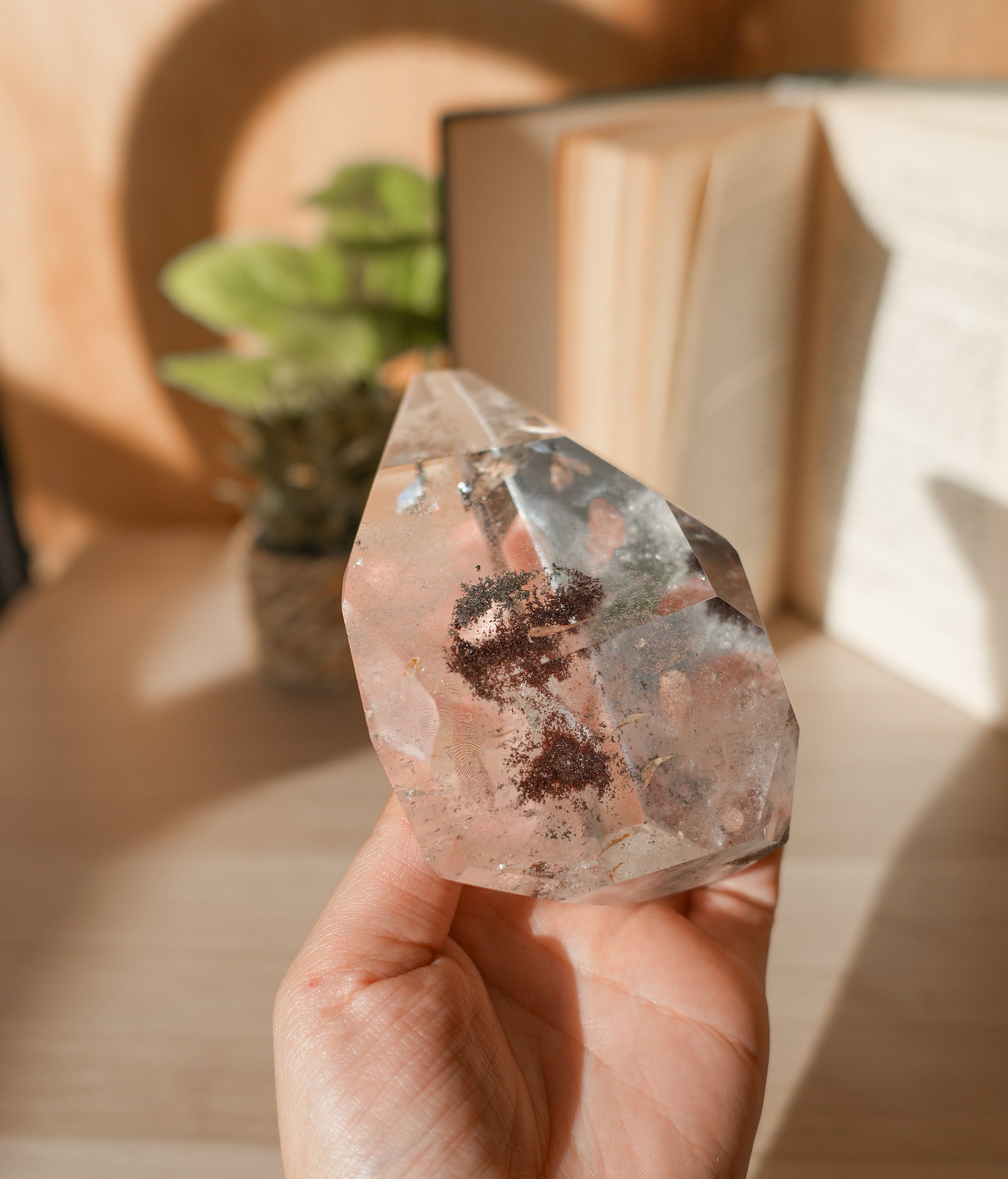 Cuarzo Maestro con Inclusiones de Clorita – Sanación, Sabiduría y Conexión con la Tierra