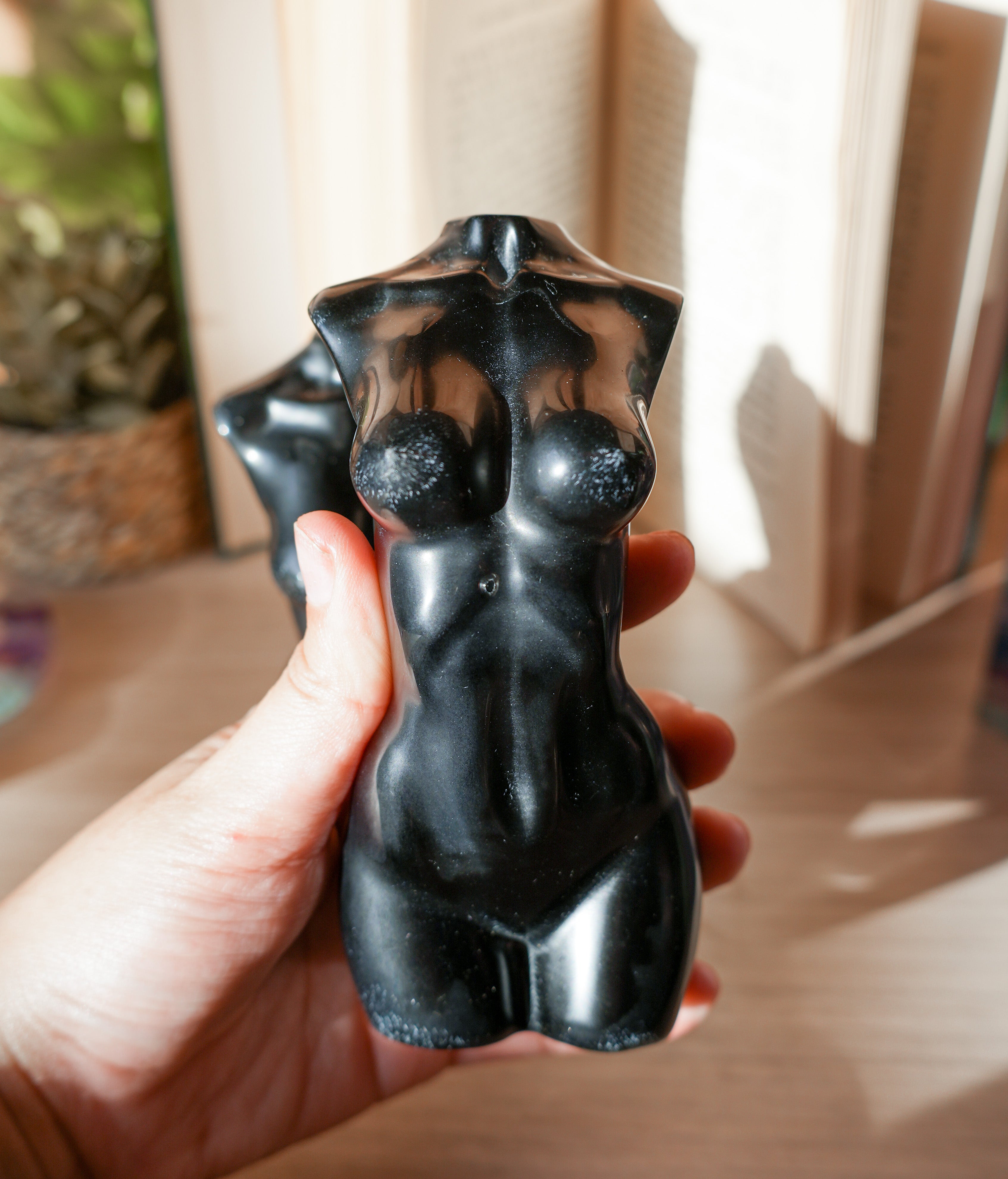 Busto de Obsidiana – Protección, Poder Interior y Transformación