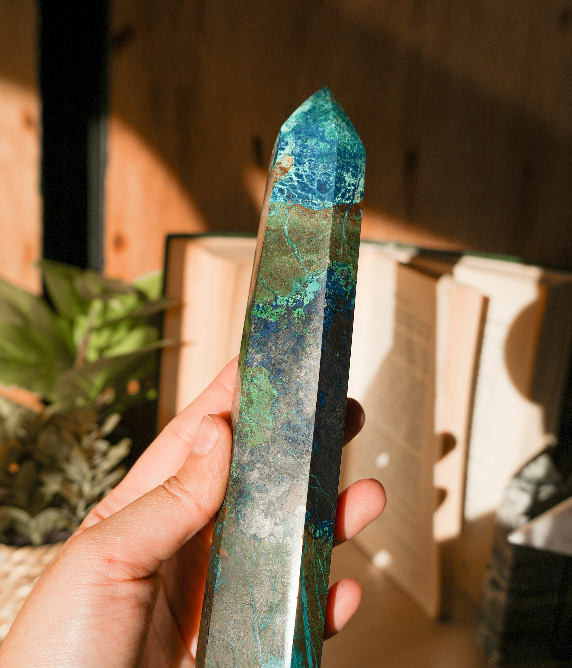 Punta de Azurita – Intuición, Sabiduría y Claridad Espiritual