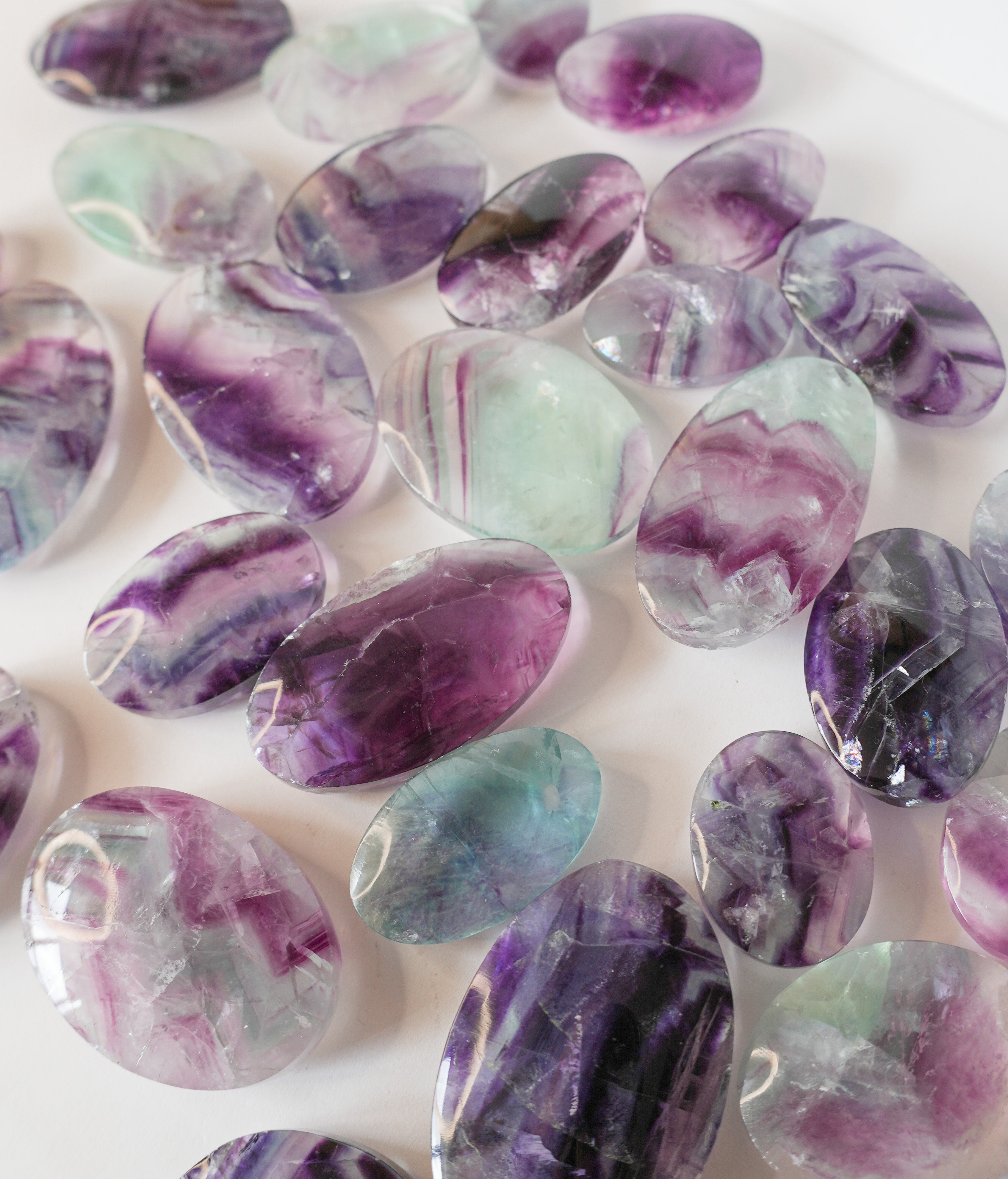 Palmstone de Fluorita Calidad Extra – Protección, Claridad y Equilibrio