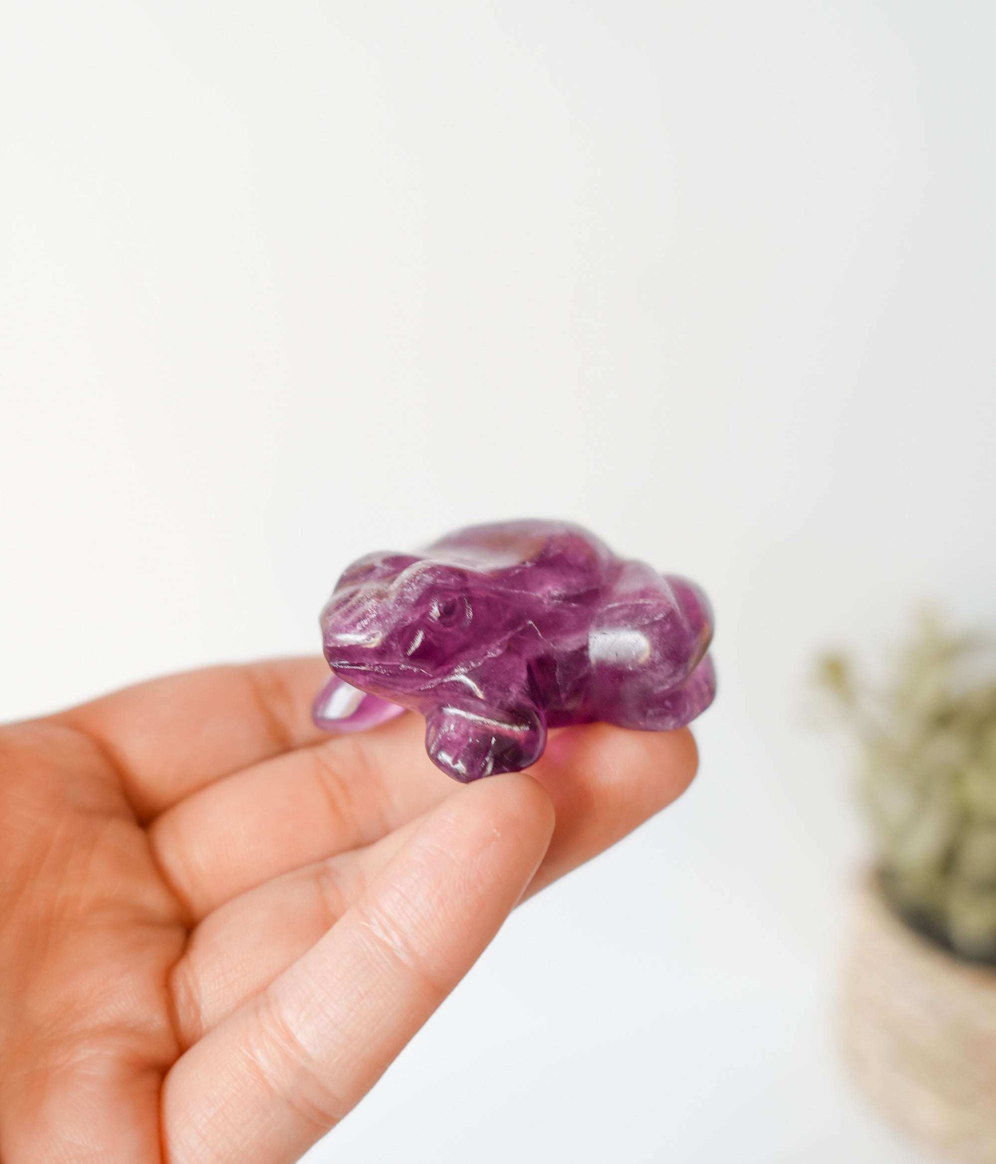 Rana de Fluorita Verde – Sanación Y Renacimiento