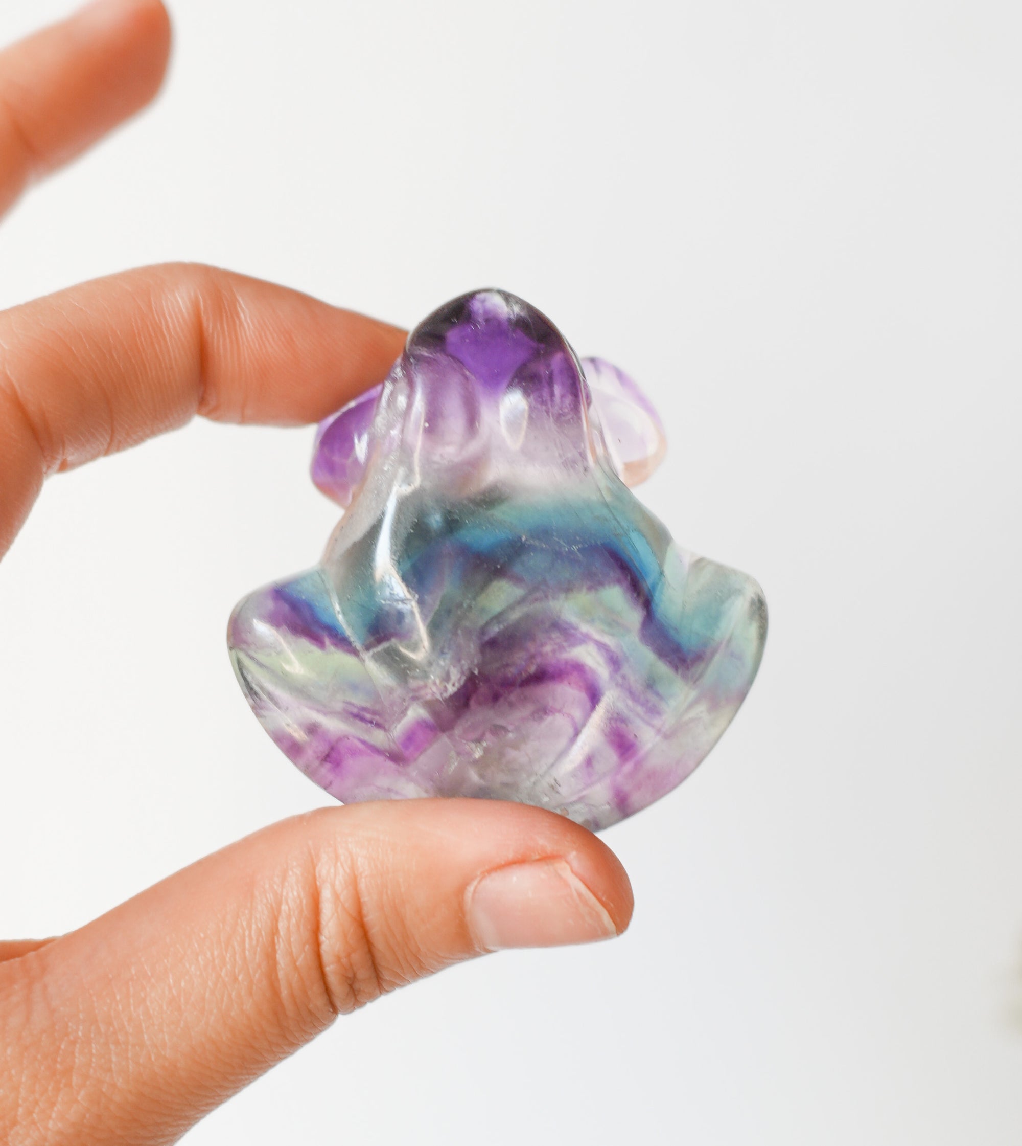 Rana de Fluorita Verde – Sanación Y Renacimiento