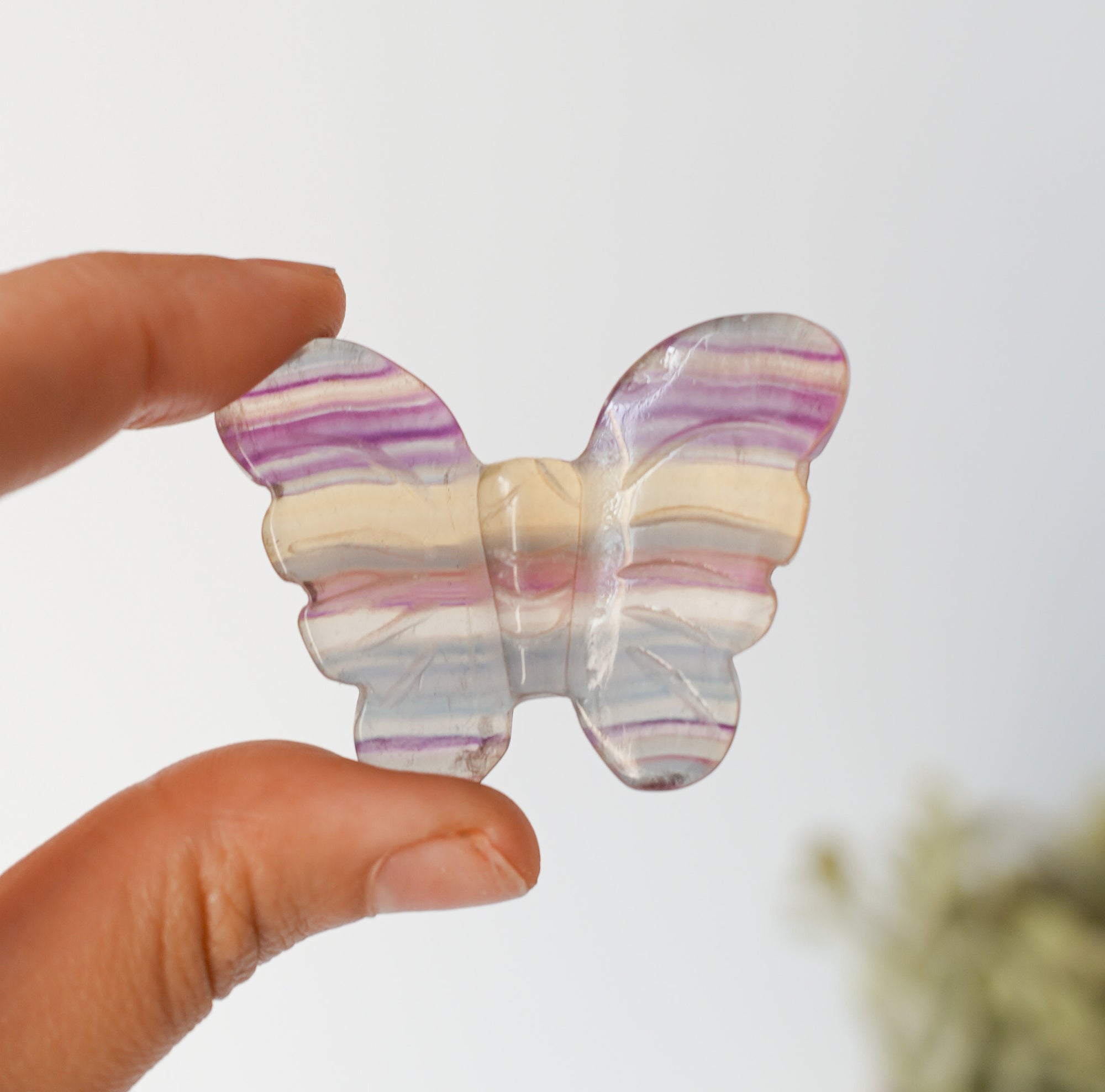 Mariposa de Fluorita – Transformación, Equilibrio y Luz Interior