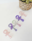 Ankh de Fluorita o Cuarzo Rosa – Vida, Protección y Energía Divina
