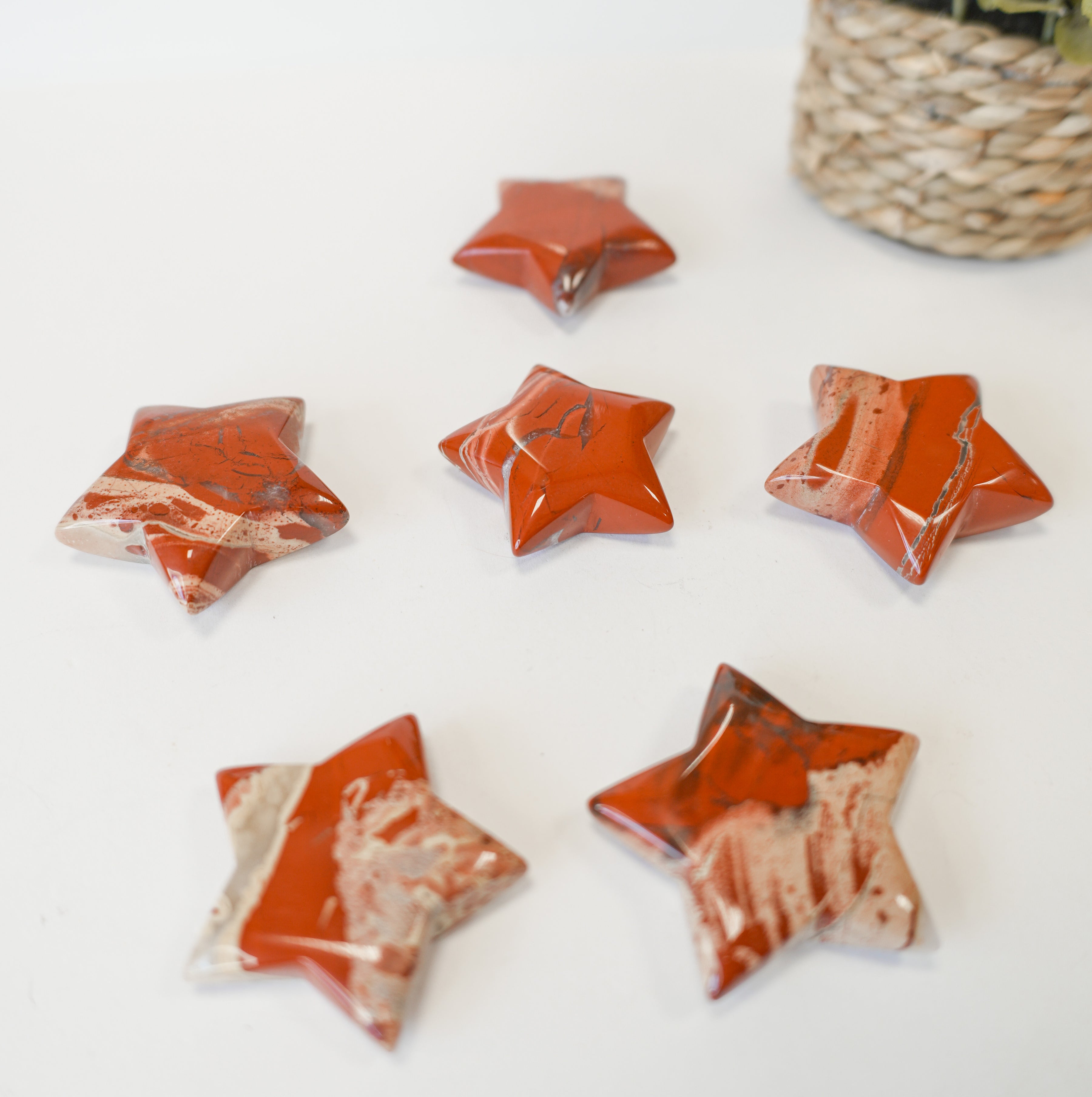 Estrellas de Jaspe Rojo – Fuerza, Protección y Energía Vital