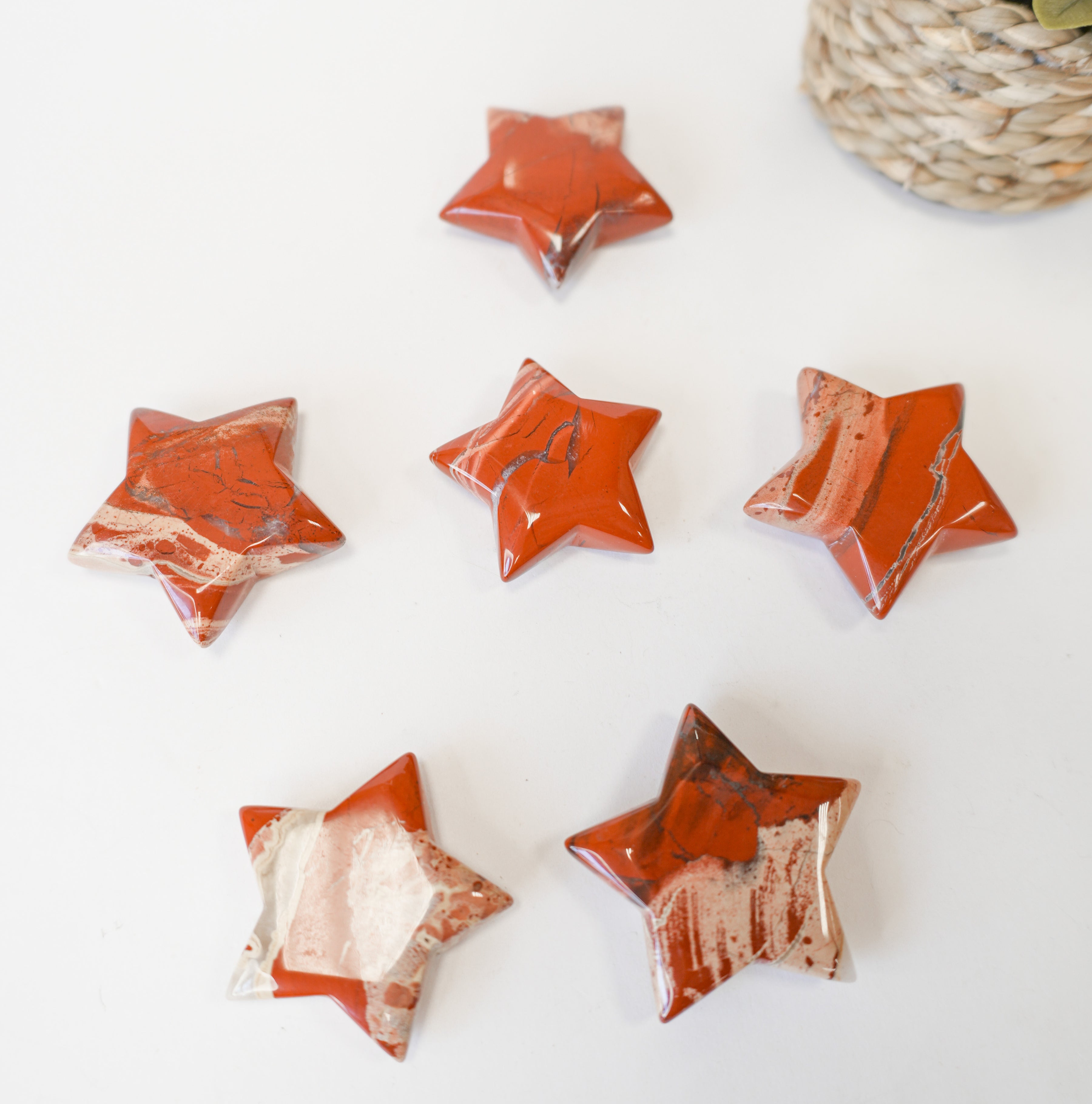 Estrellas de Jaspe Rojo – Fuerza, Protección y Energía Vital