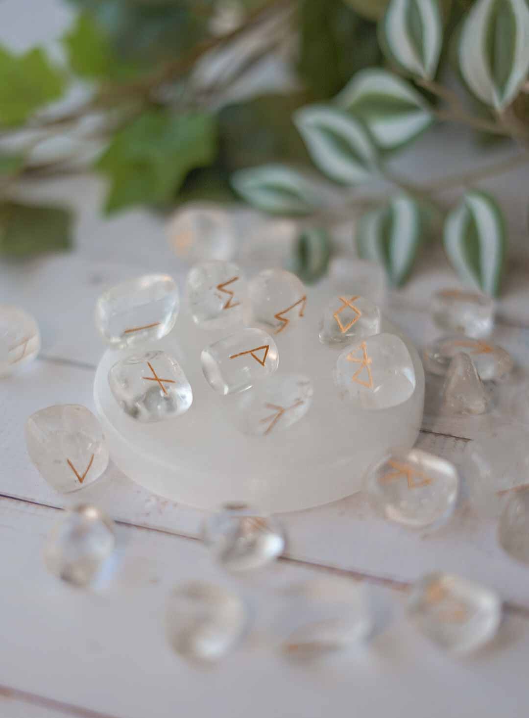 Runas de cuarzo cristal extra