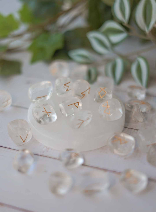 Runas de cuarzo cristal extra