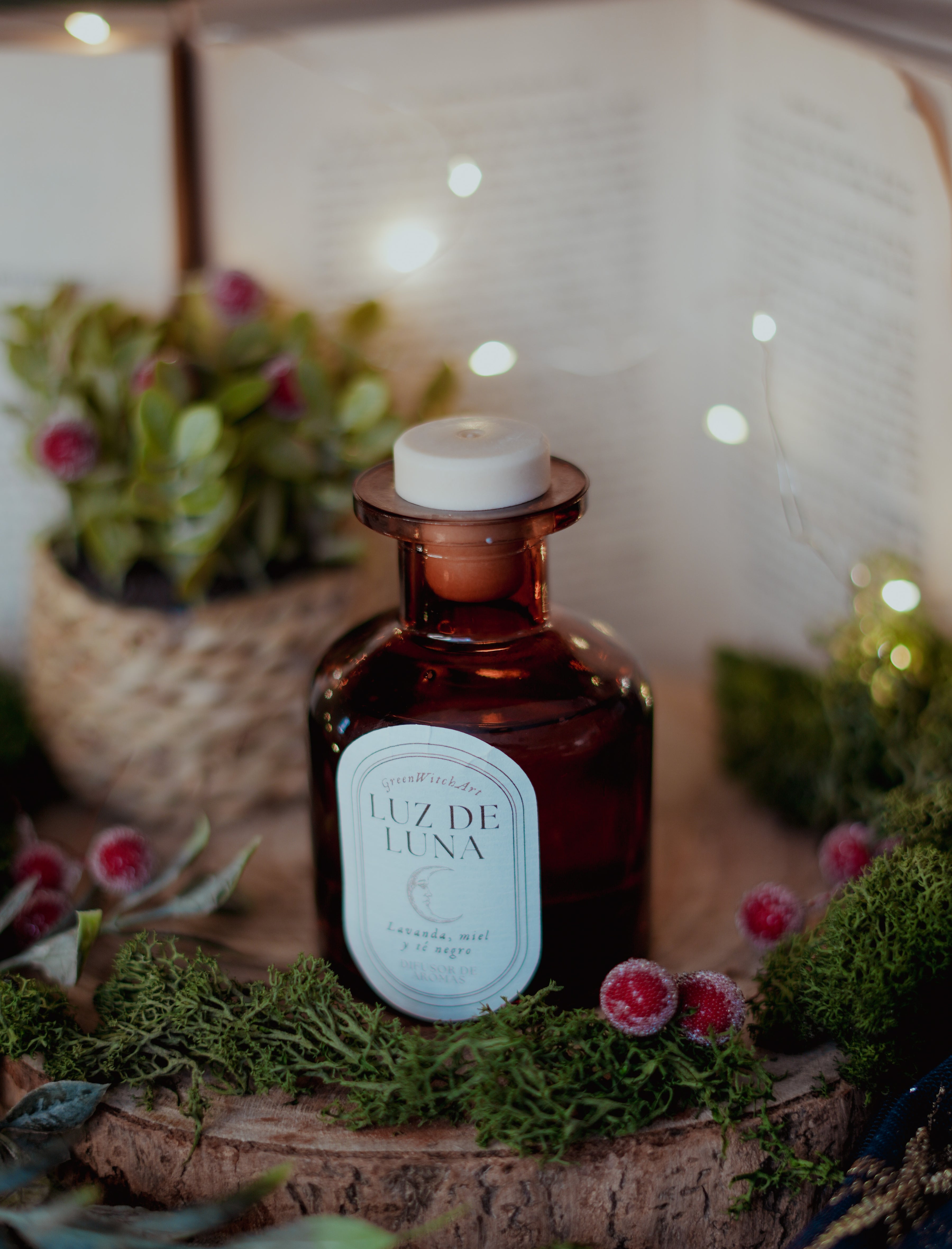 Difusor Luz de Luna – Lavanda, Miel & Té Negro
