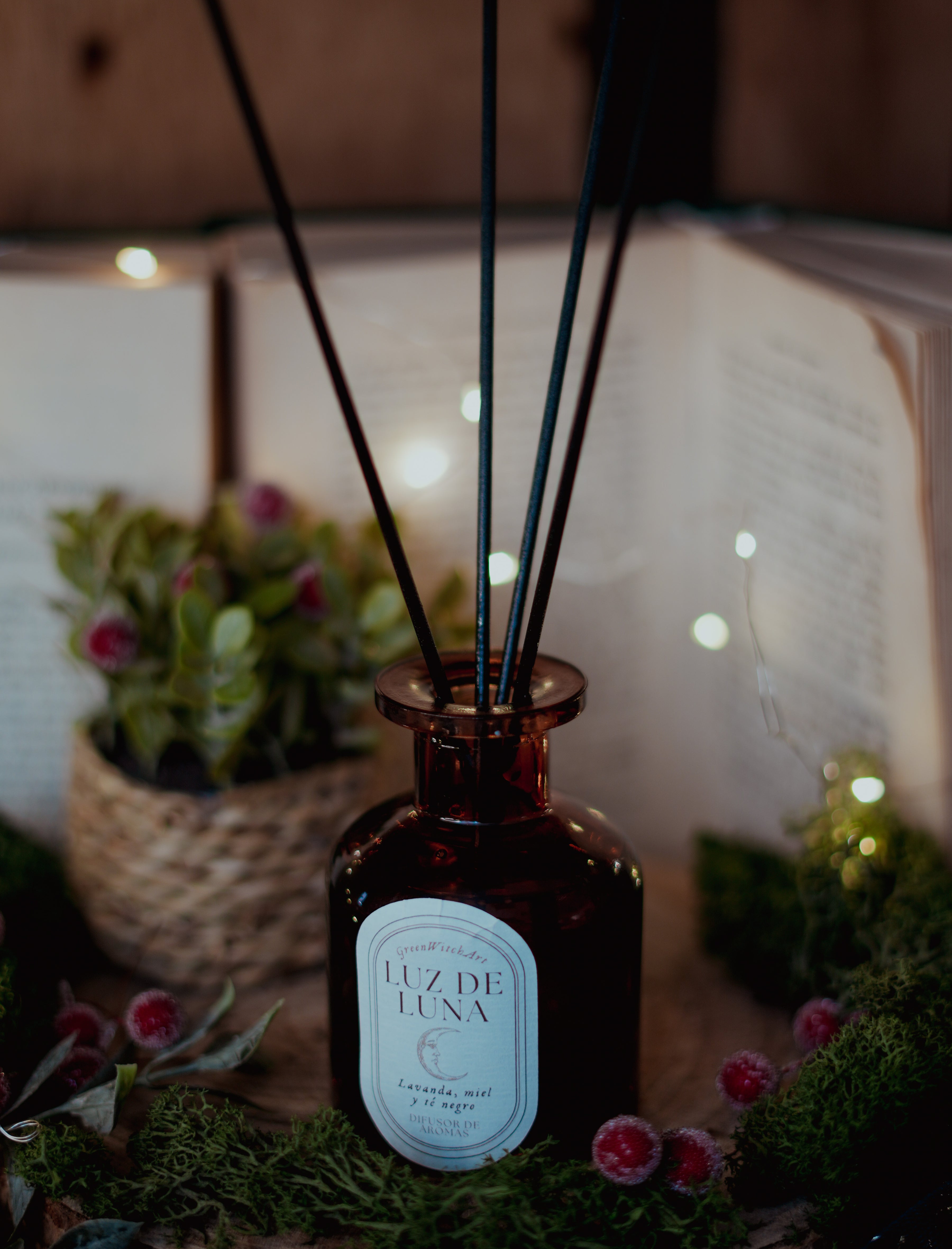 Difusor Luz de Luna – Lavanda, Miel & Té Negro
