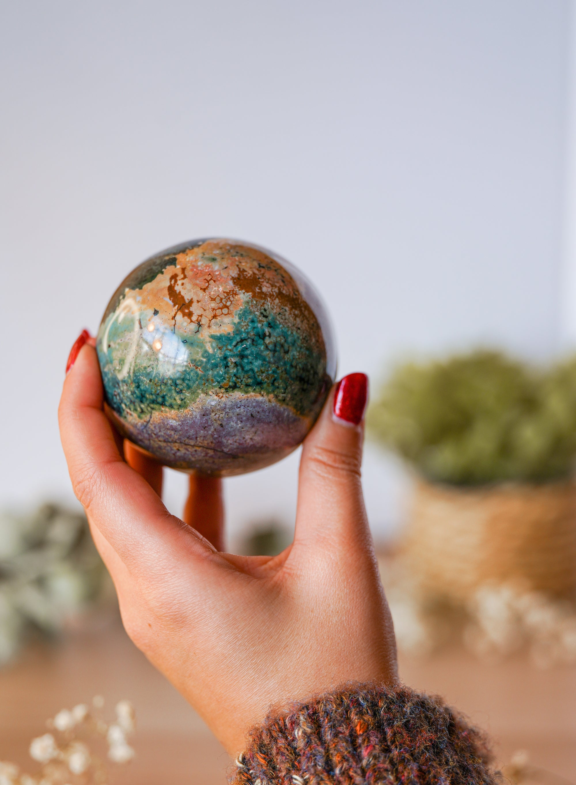 Esfera de Jaspe Océano