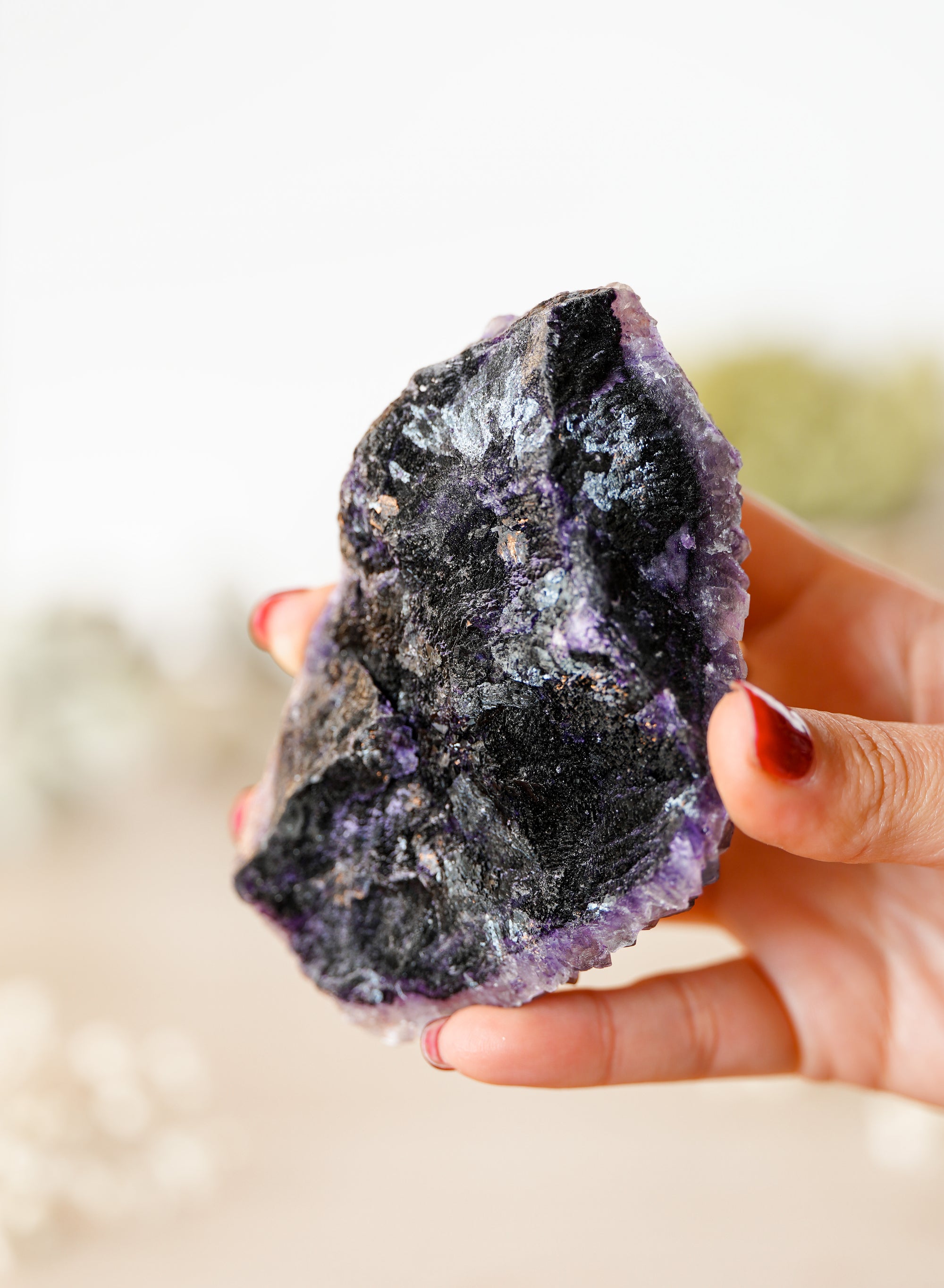 Cluster de Fluorita Morada