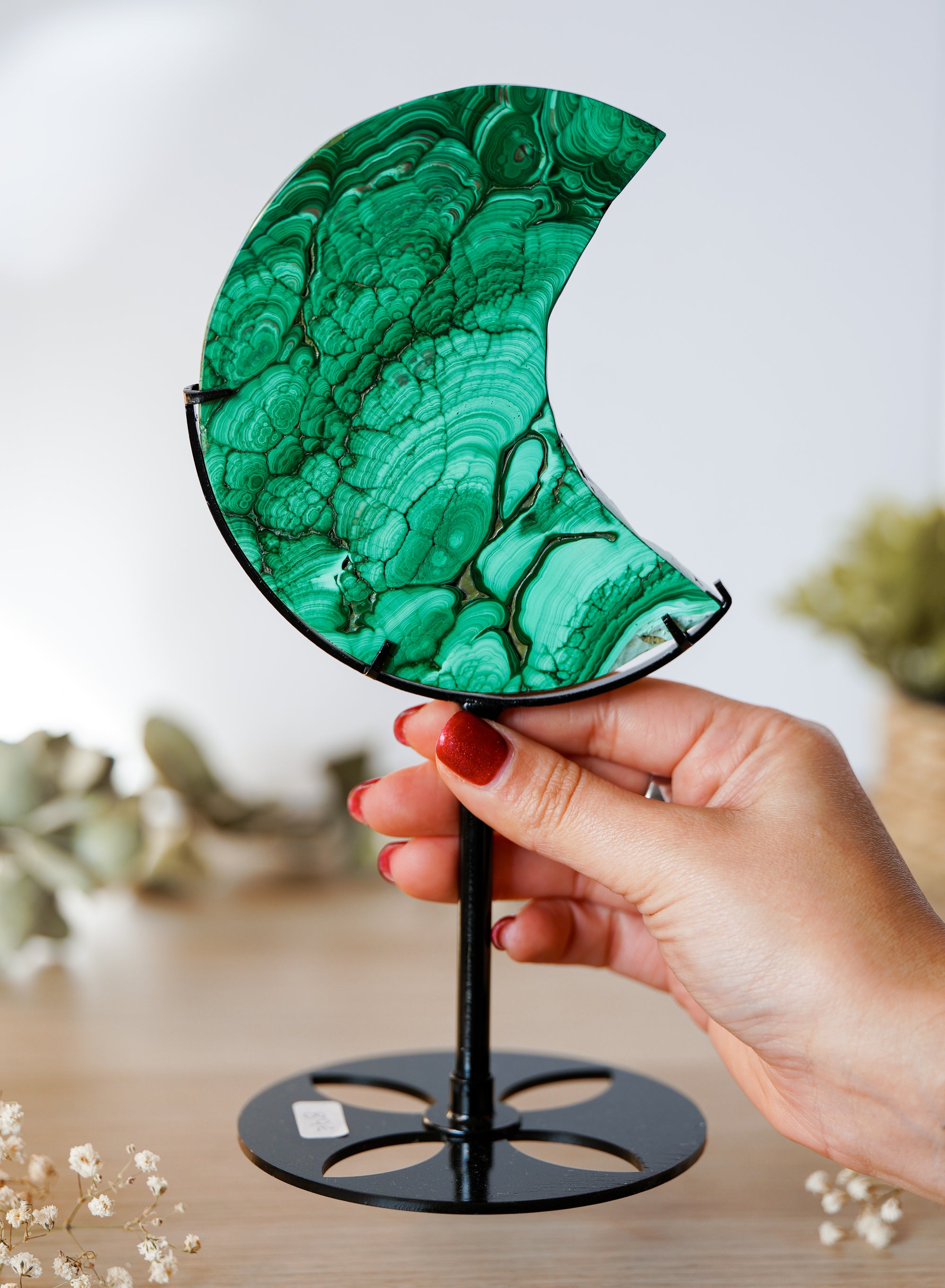 Luna de Malaquita Natural