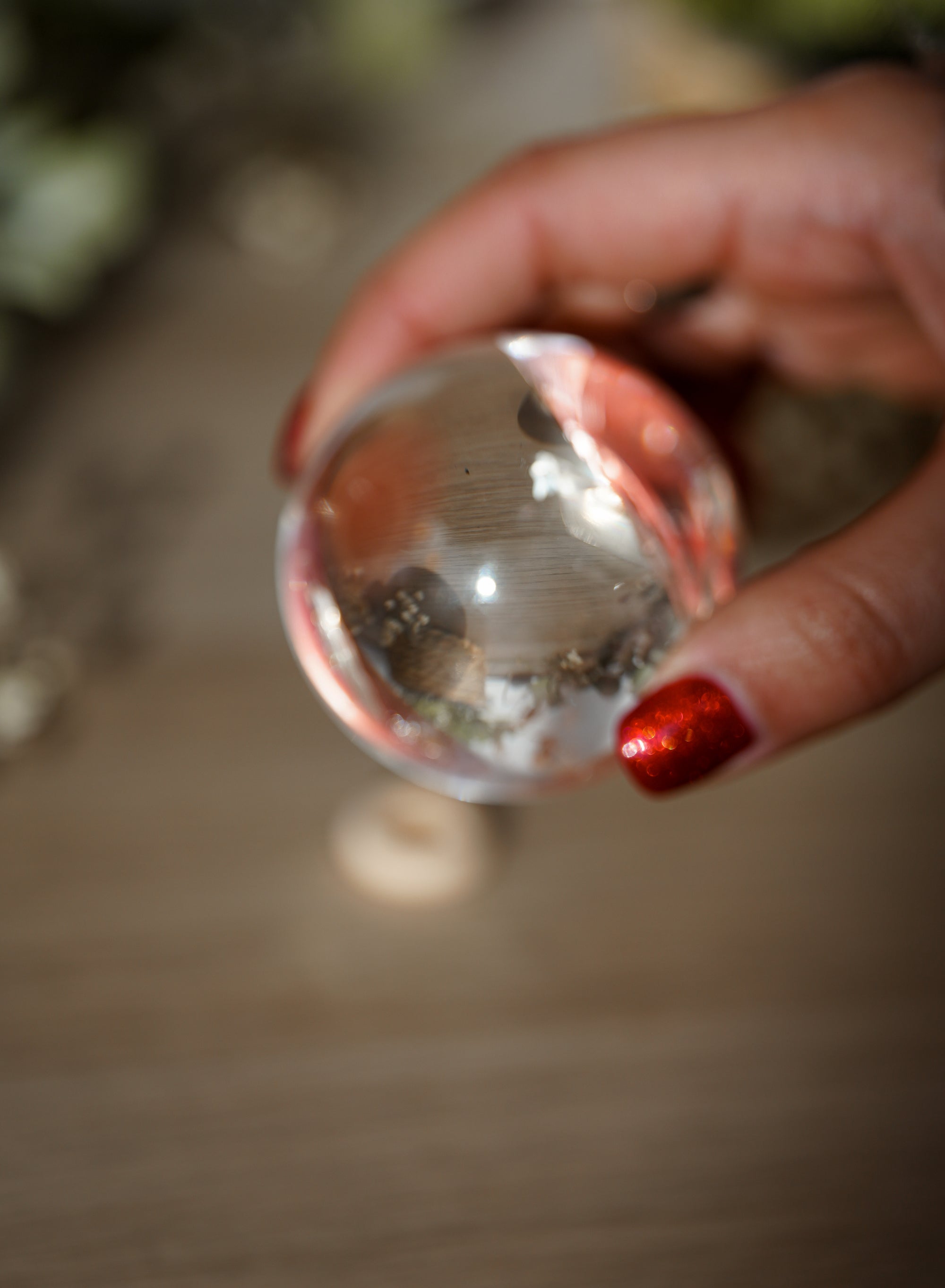 Esfera de Cuarzo Natural Calidad Extra