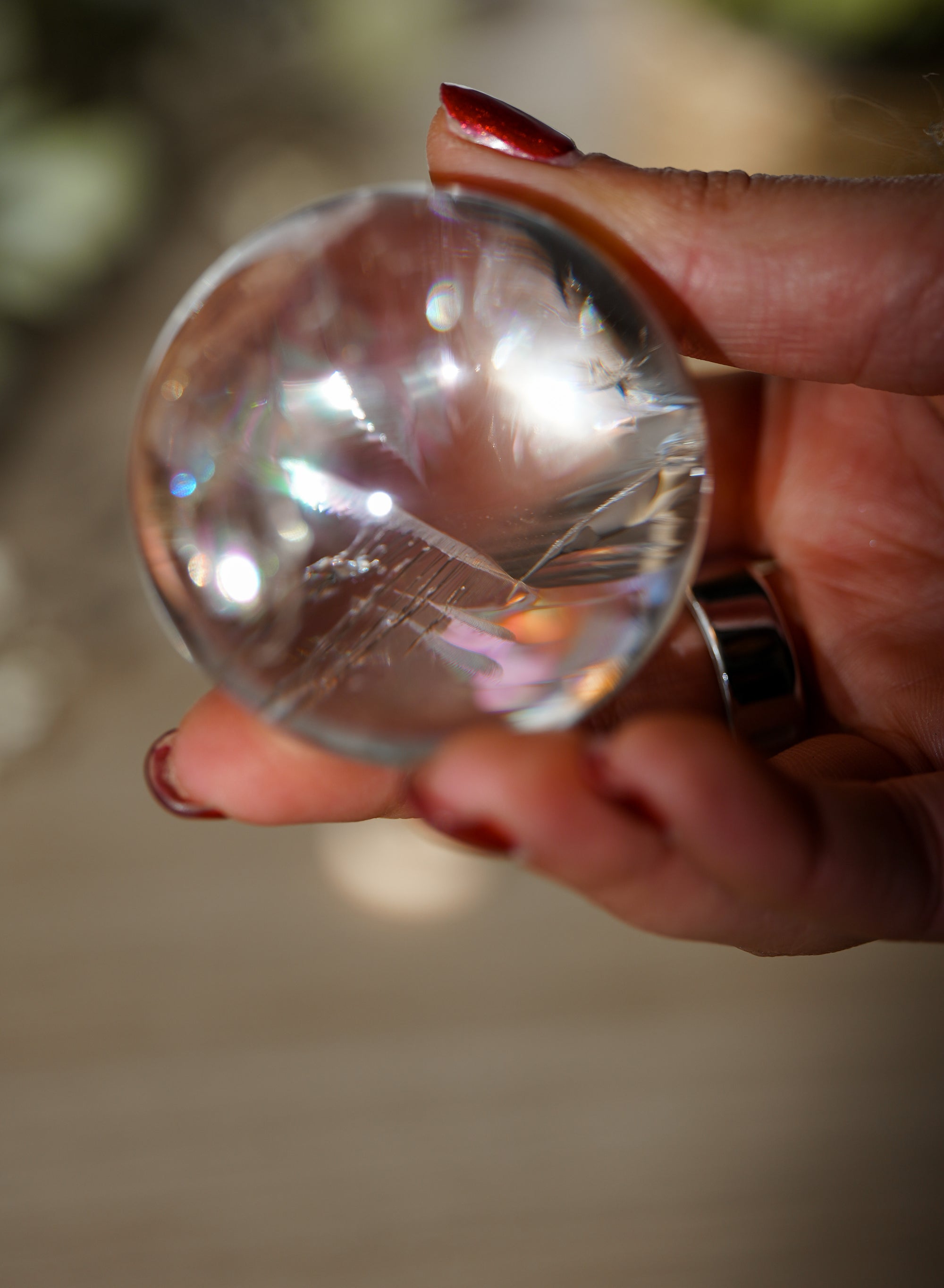 Esfera de Cuarzo Natural Calidad Extra