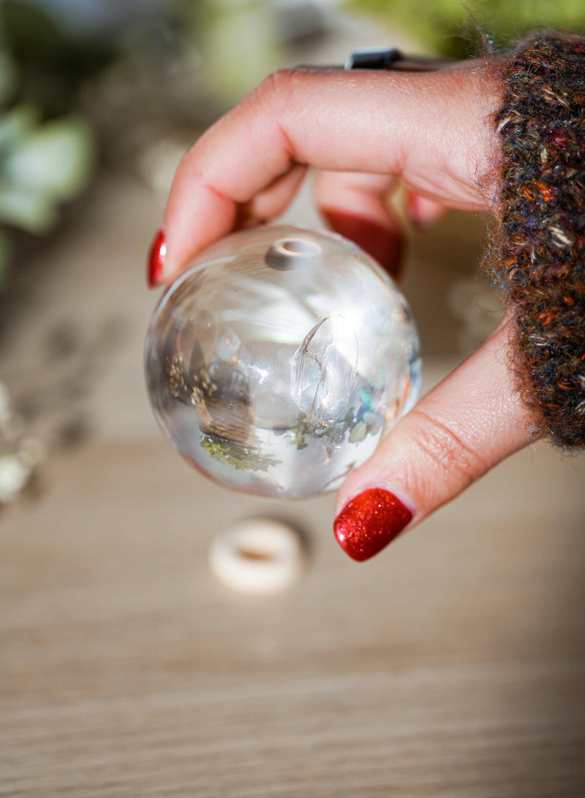 Esfera de Cuarzo Natural Calidad Extra