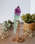 Varita de Fluorita Natural con Soporte