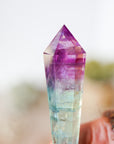 Varita de Fluorita Natural con Soporte