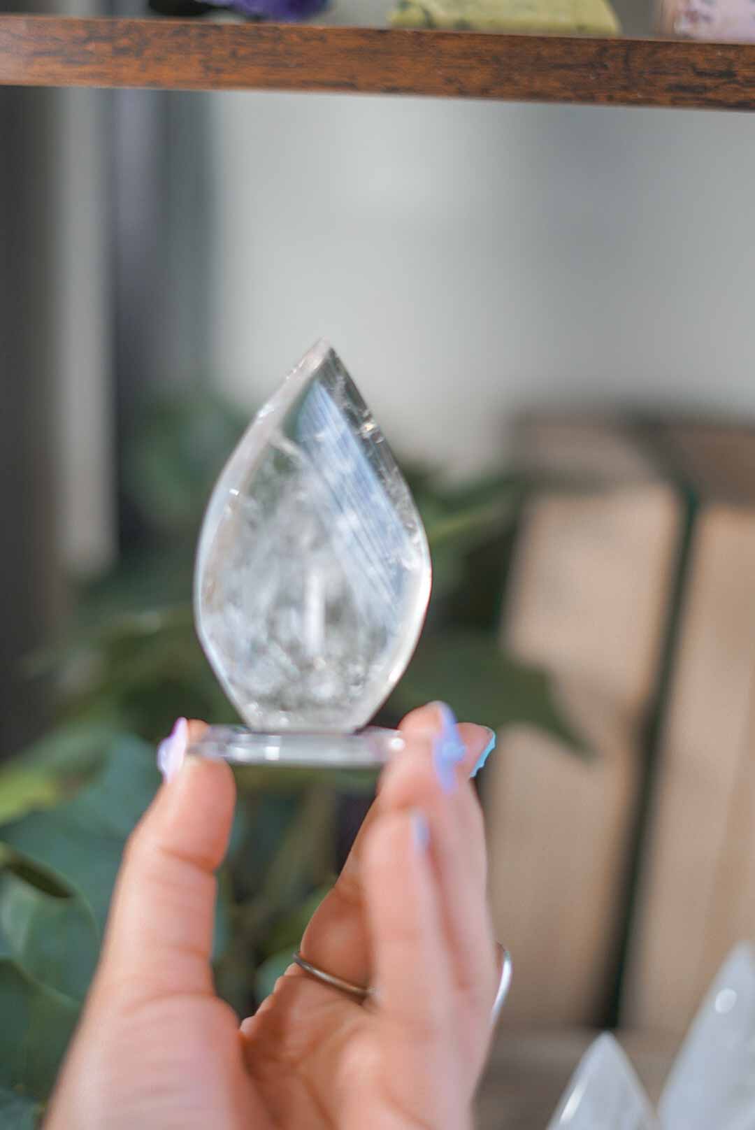 Cuarzo cristal - llama