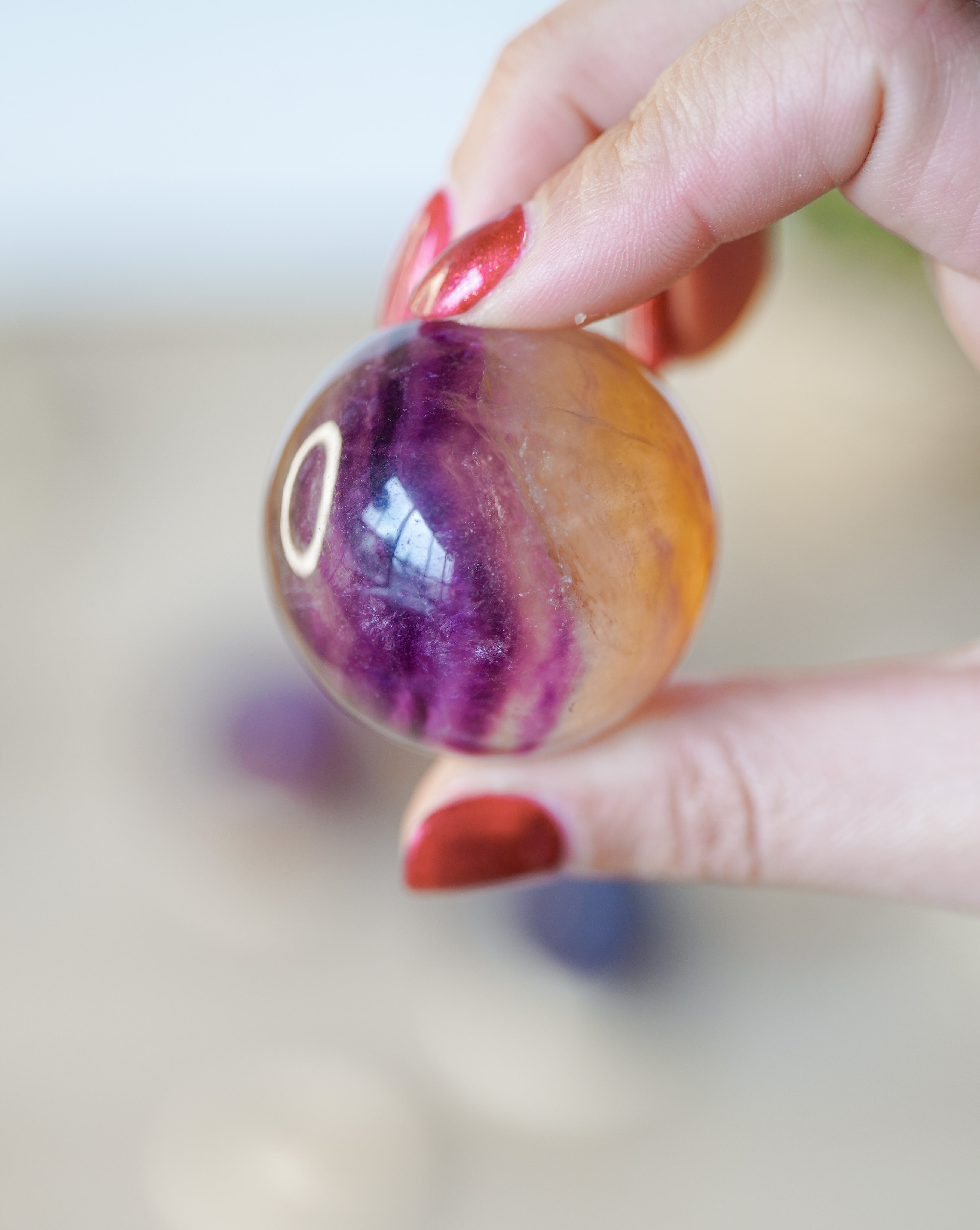 Esfera de Fluorita Multicolor