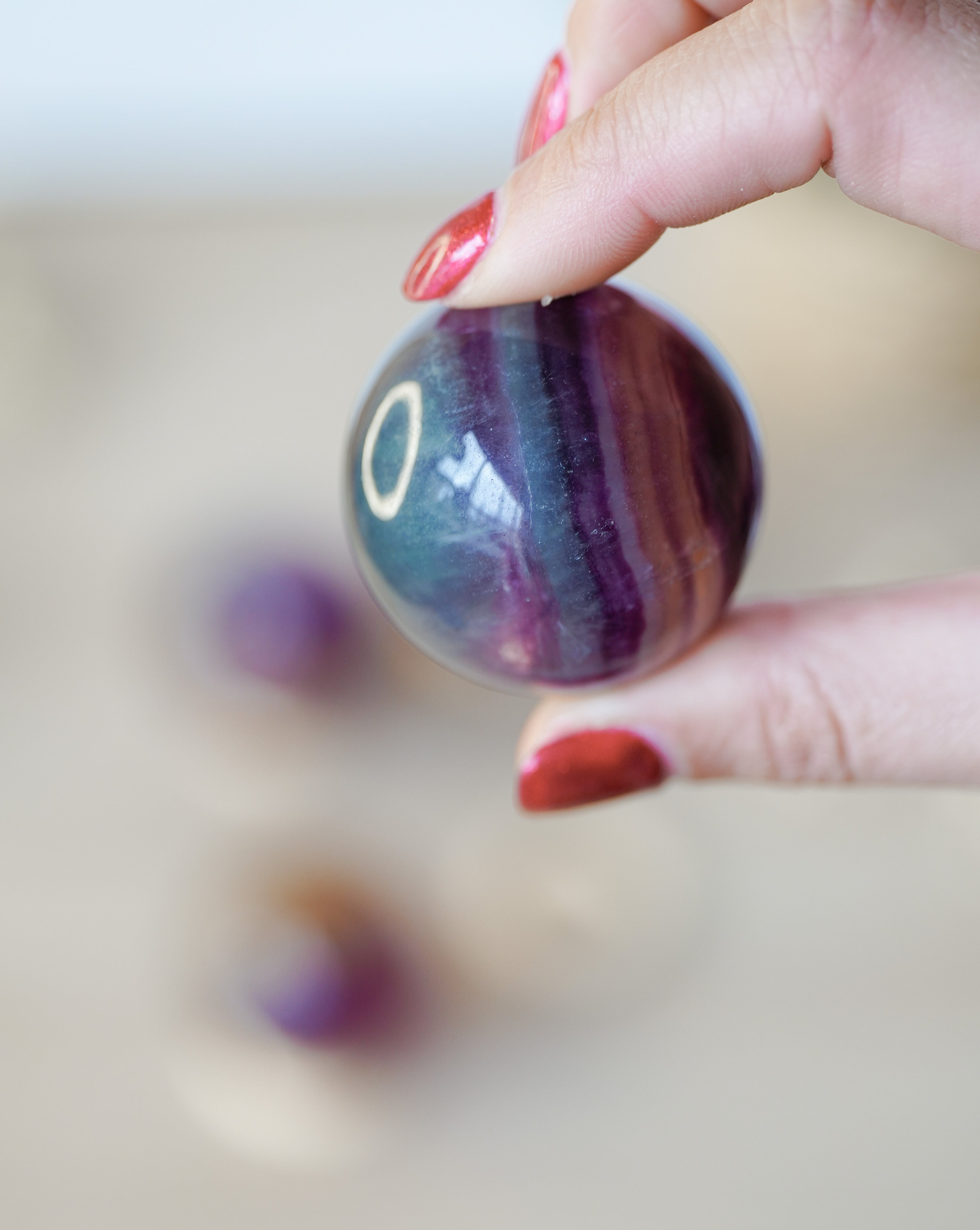 Esfera de Fluorita Multicolor
