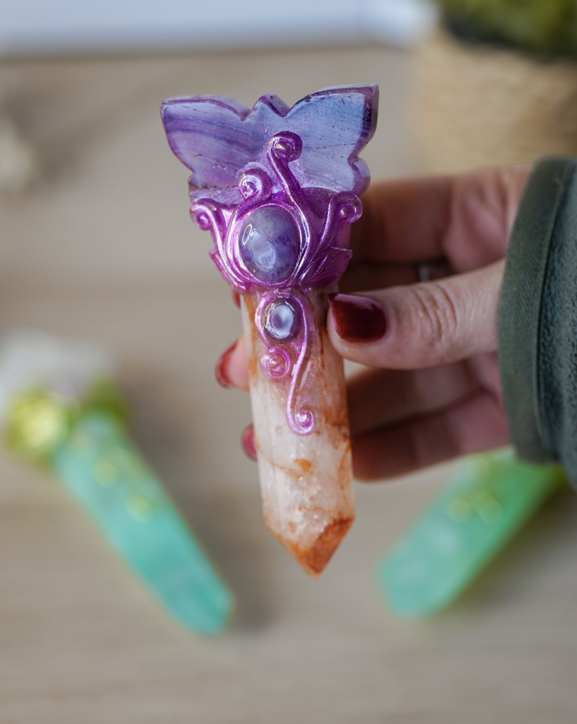 Varita Mineral – Energía, Equilibrio y Canalización de Luz Pequeña