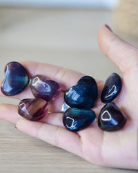 Corazón de Fluorita Natural Pequeño