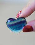 Corazón de Fluorita Natural Pequeño
