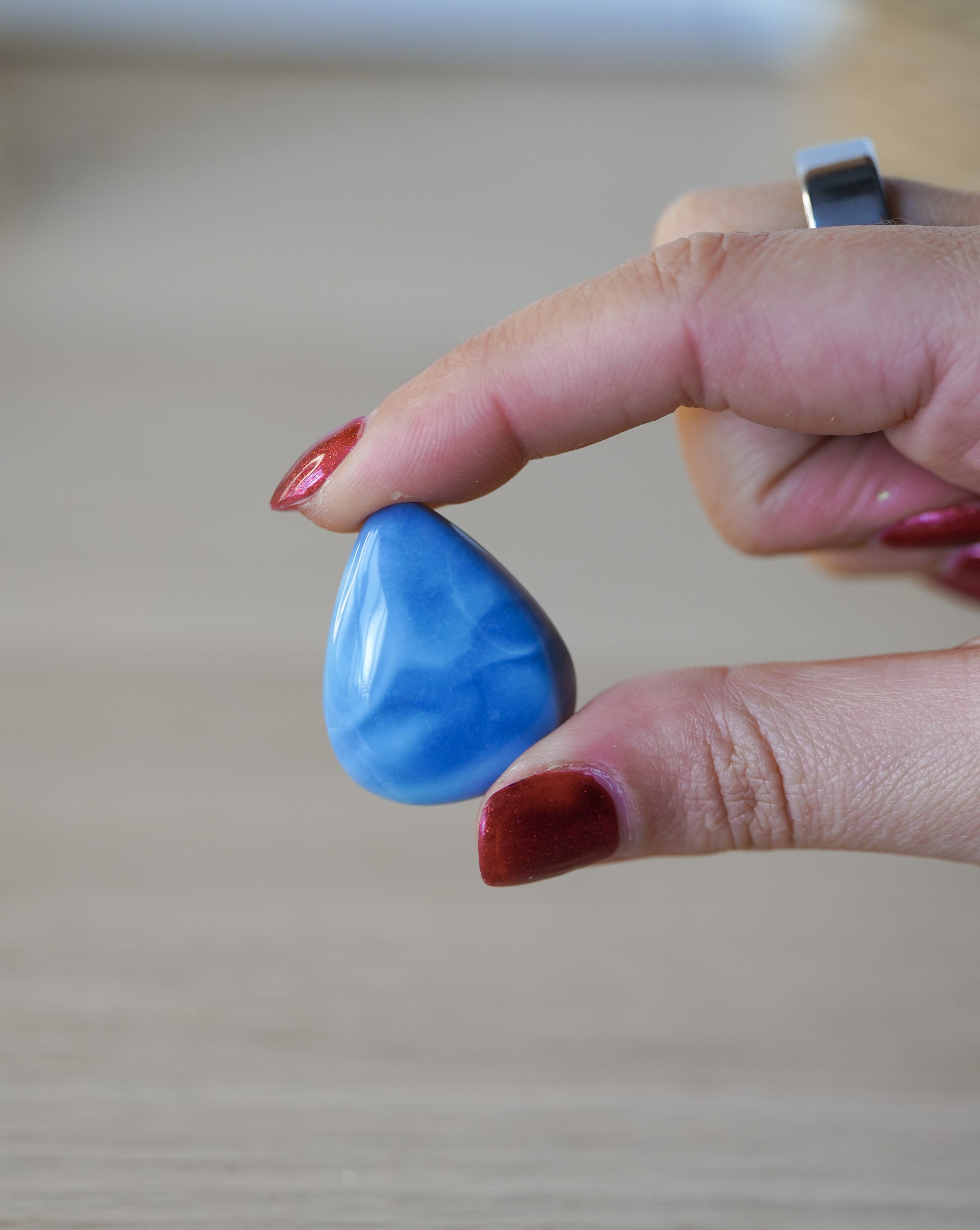 Cabujón Ópalo Azul calidad alta