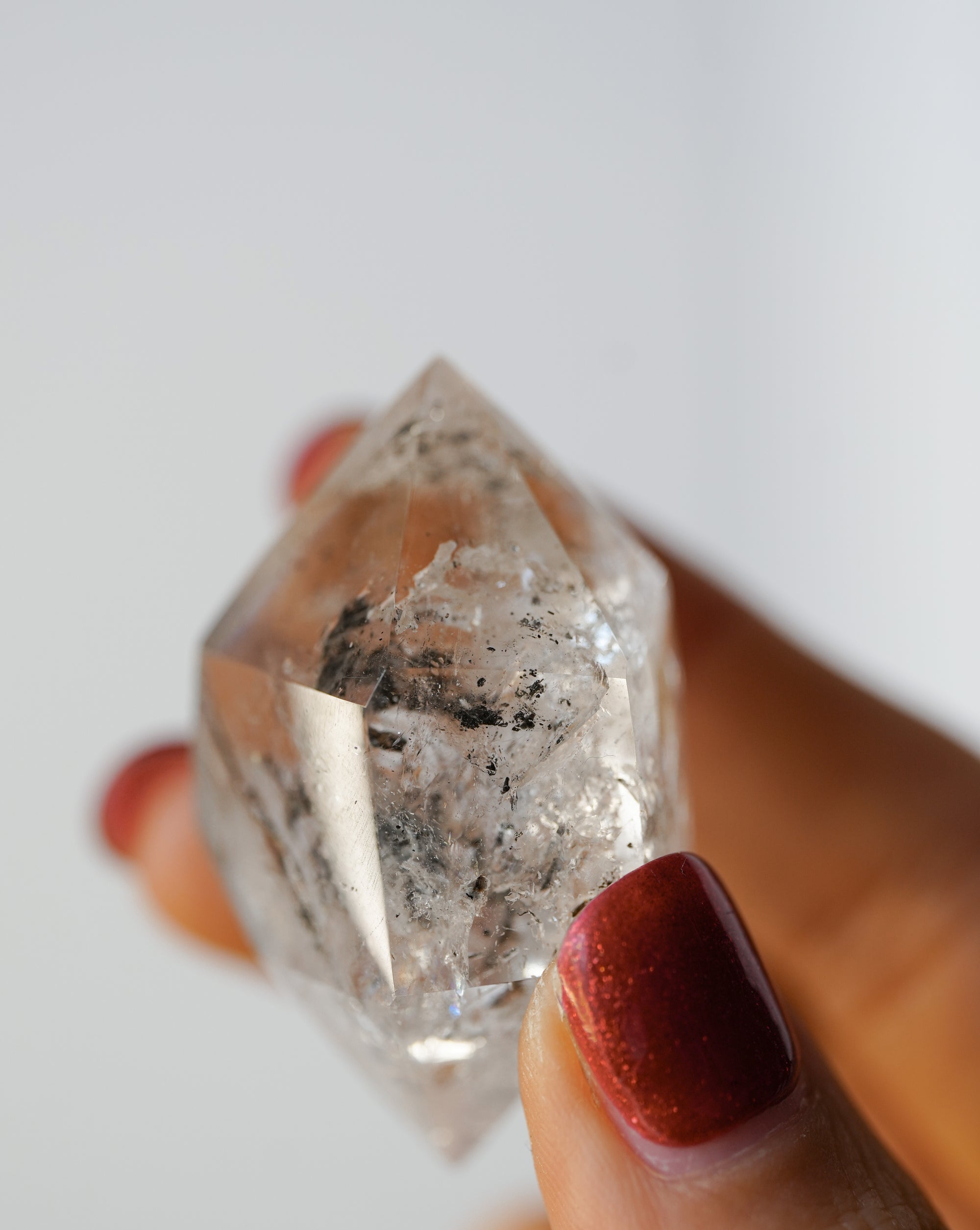 Cuarzo Herkimer con Agua en su Interior