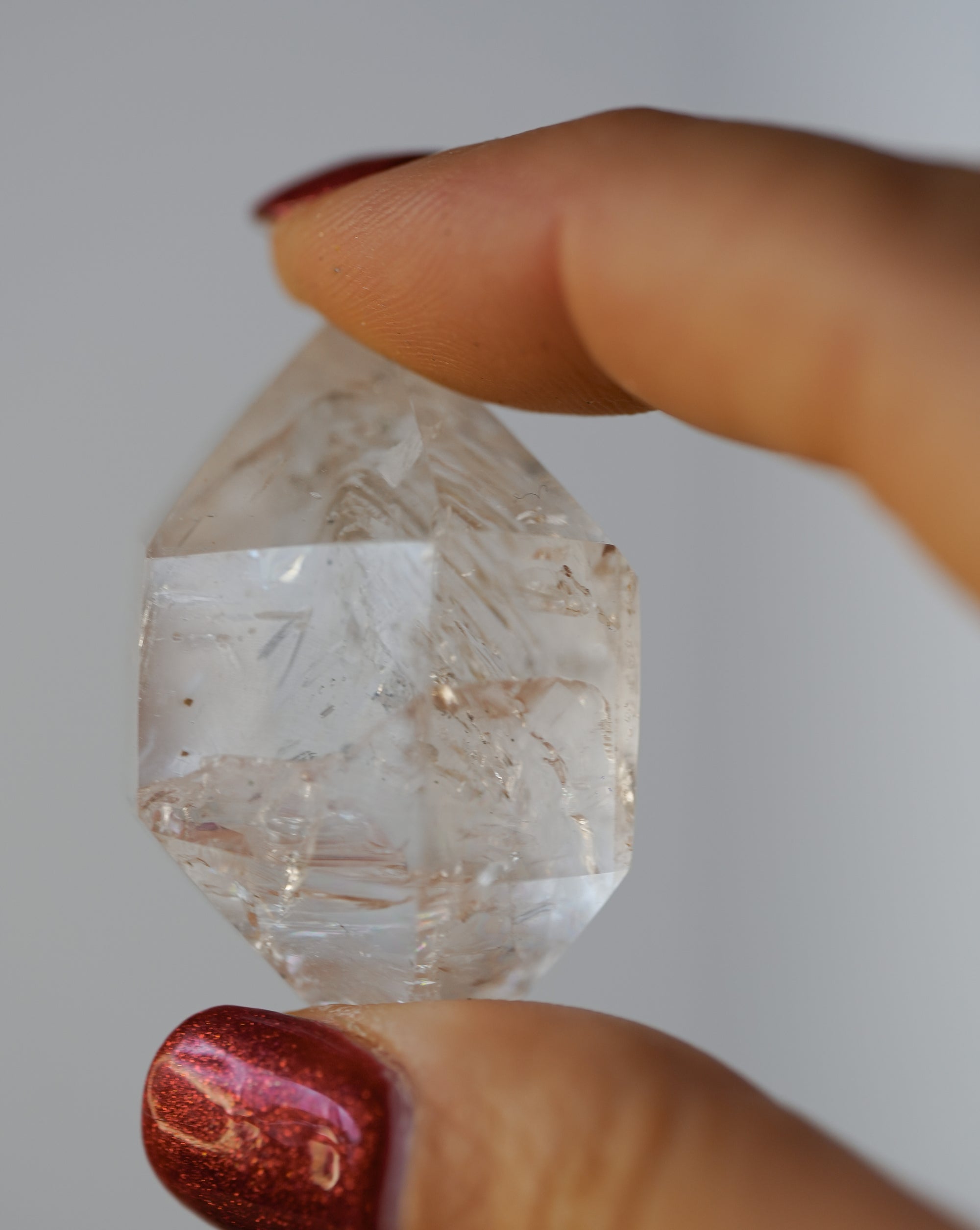 Cuarzo Herkimer con Agua en su Interior