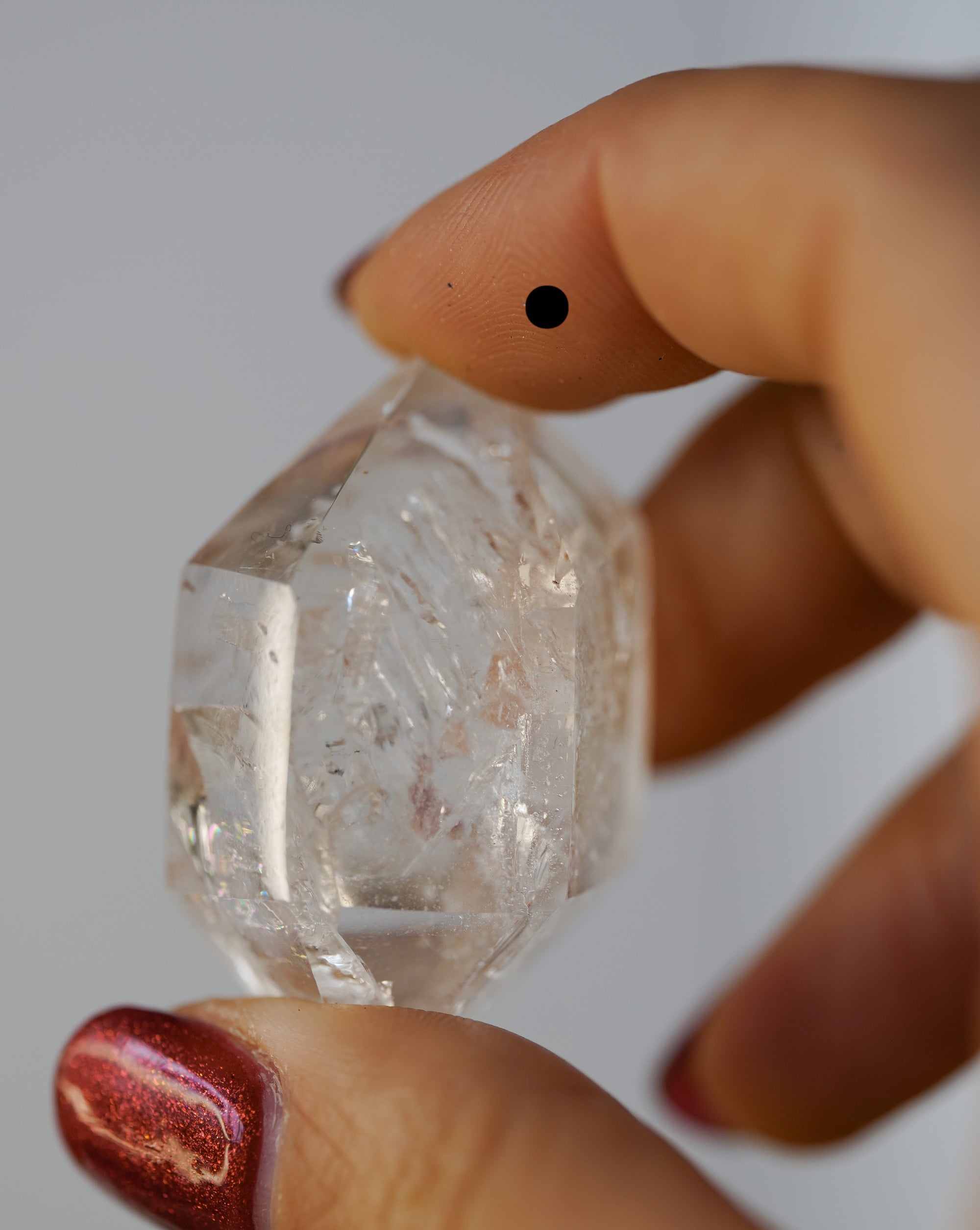 Cuarzo Herkimer con Agua en su Interior