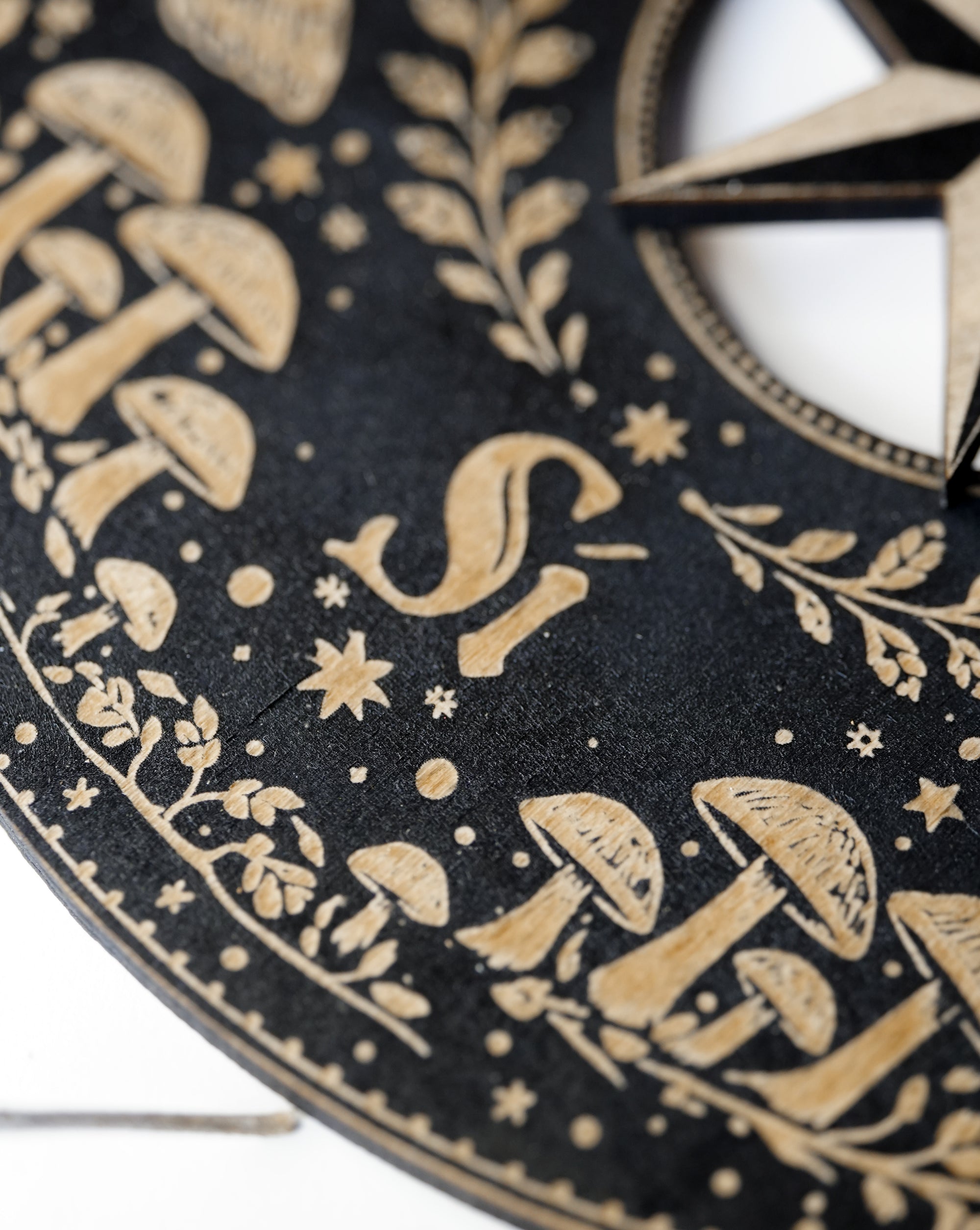 Tablero de Péndulo de Madera Bruja Verde