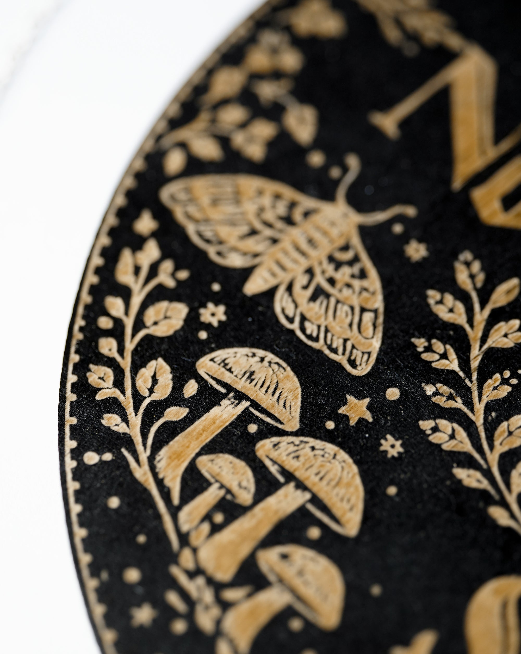 Tablero de Péndulo de Madera Bruja Verde