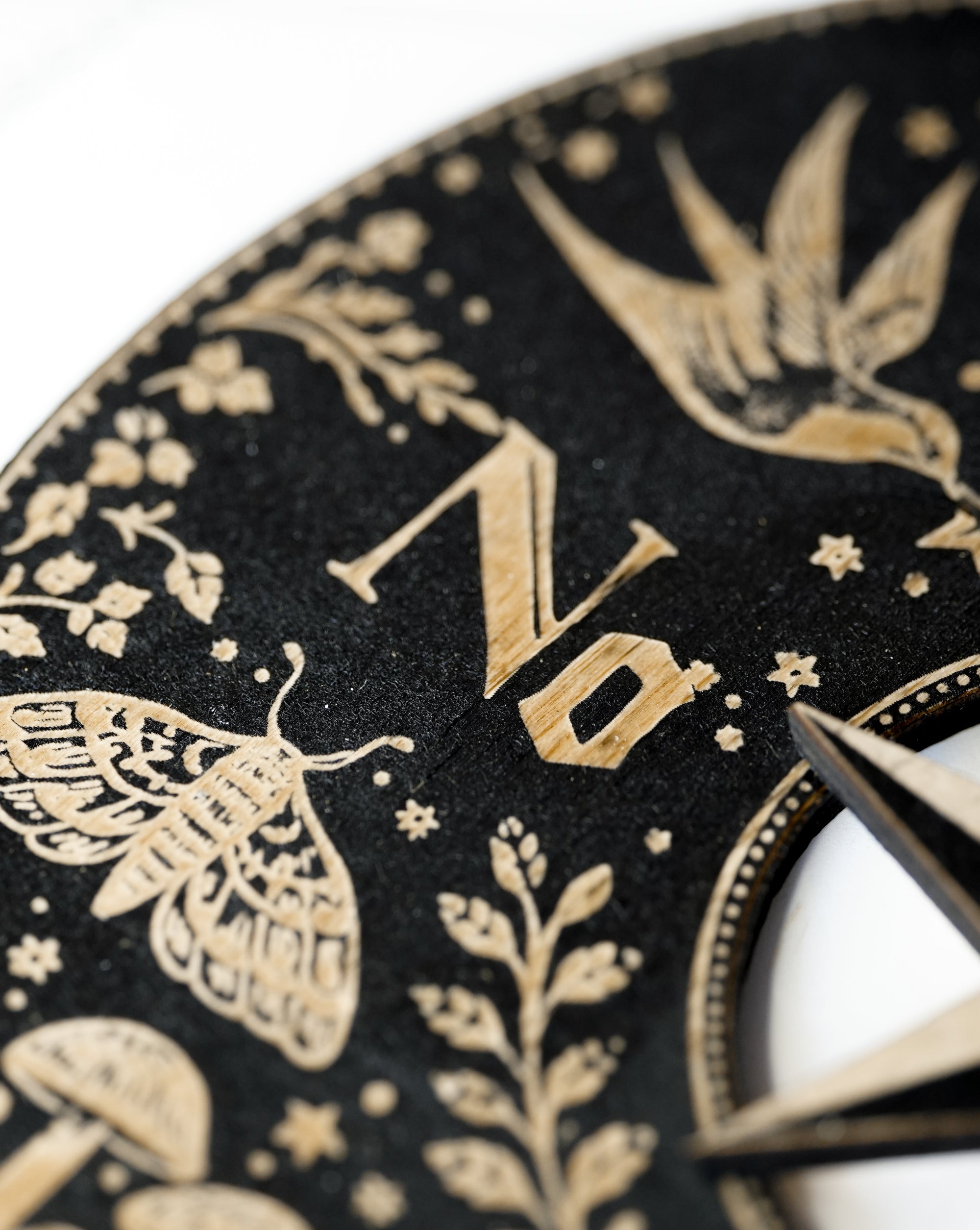 Tablero de Péndulo de Madera Bruja Verde