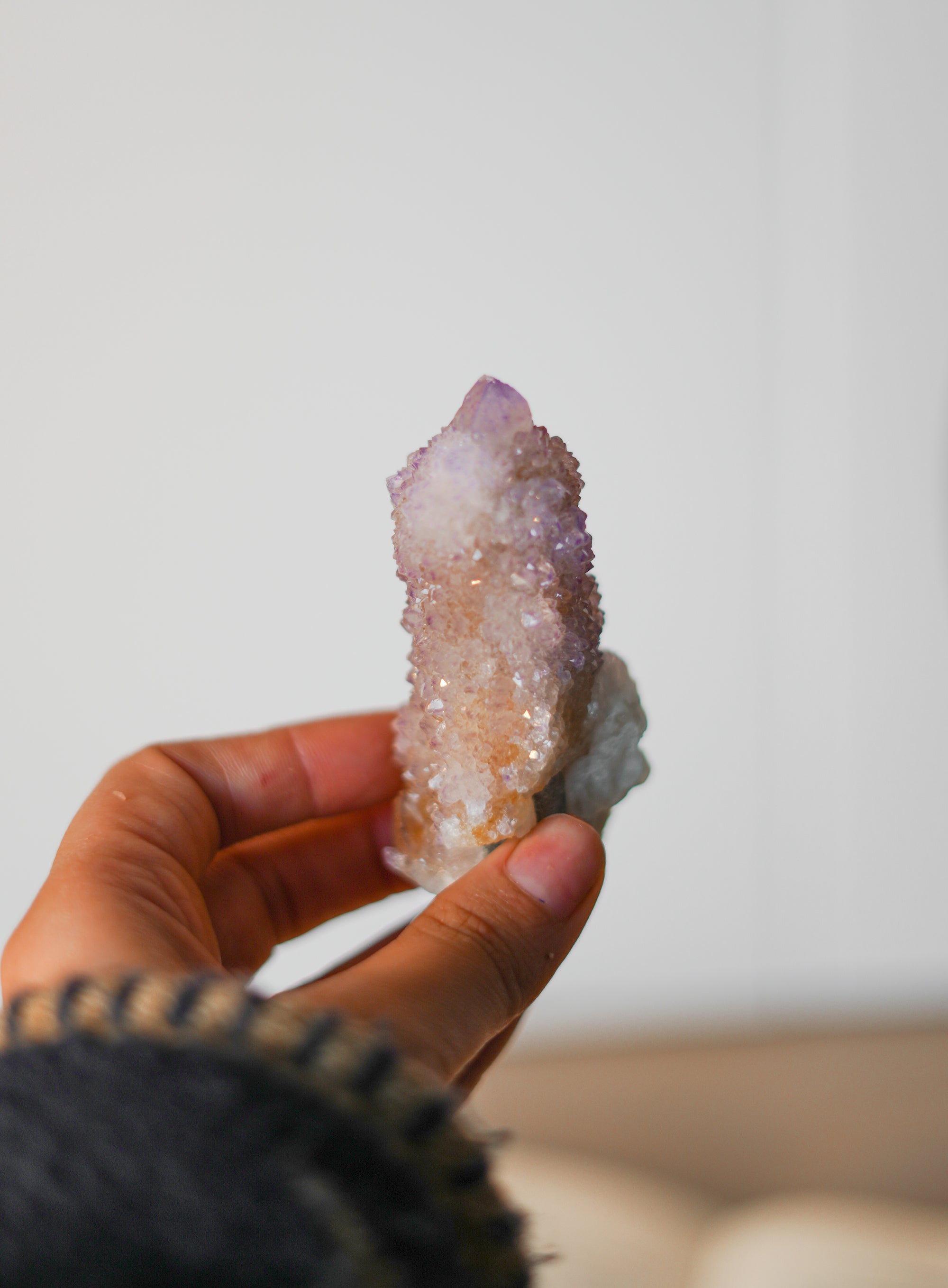 Cuarzo espíritu - amatista cactus - especial