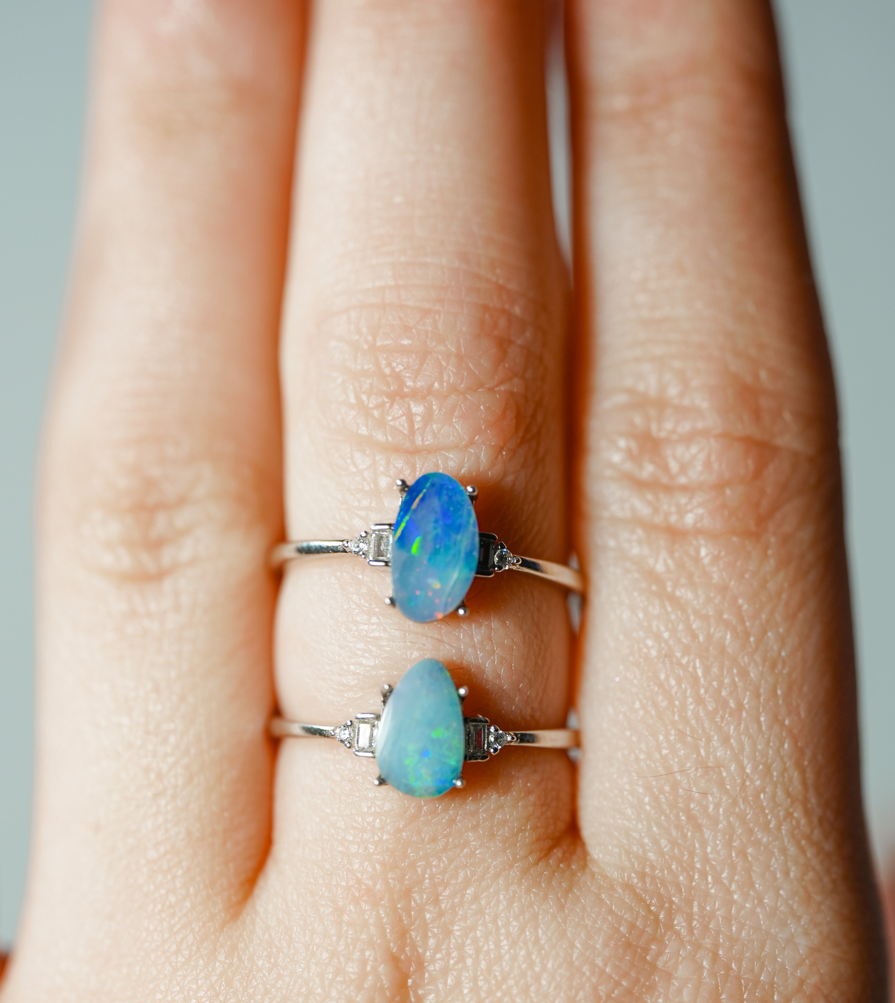 Anillo de Ópalo y Plata – Ajustable