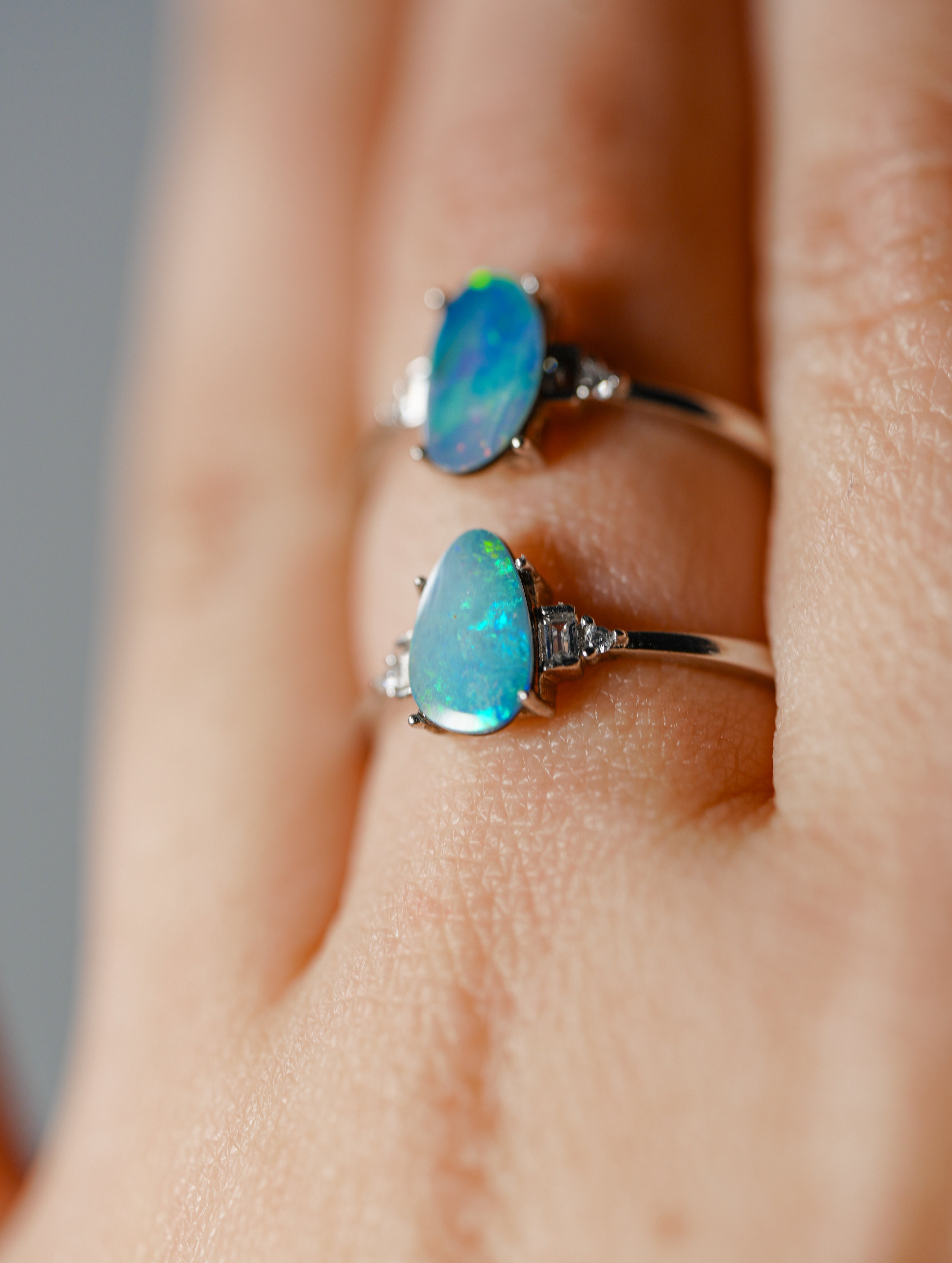 Anillo de Ópalo y Plata – Ajustable