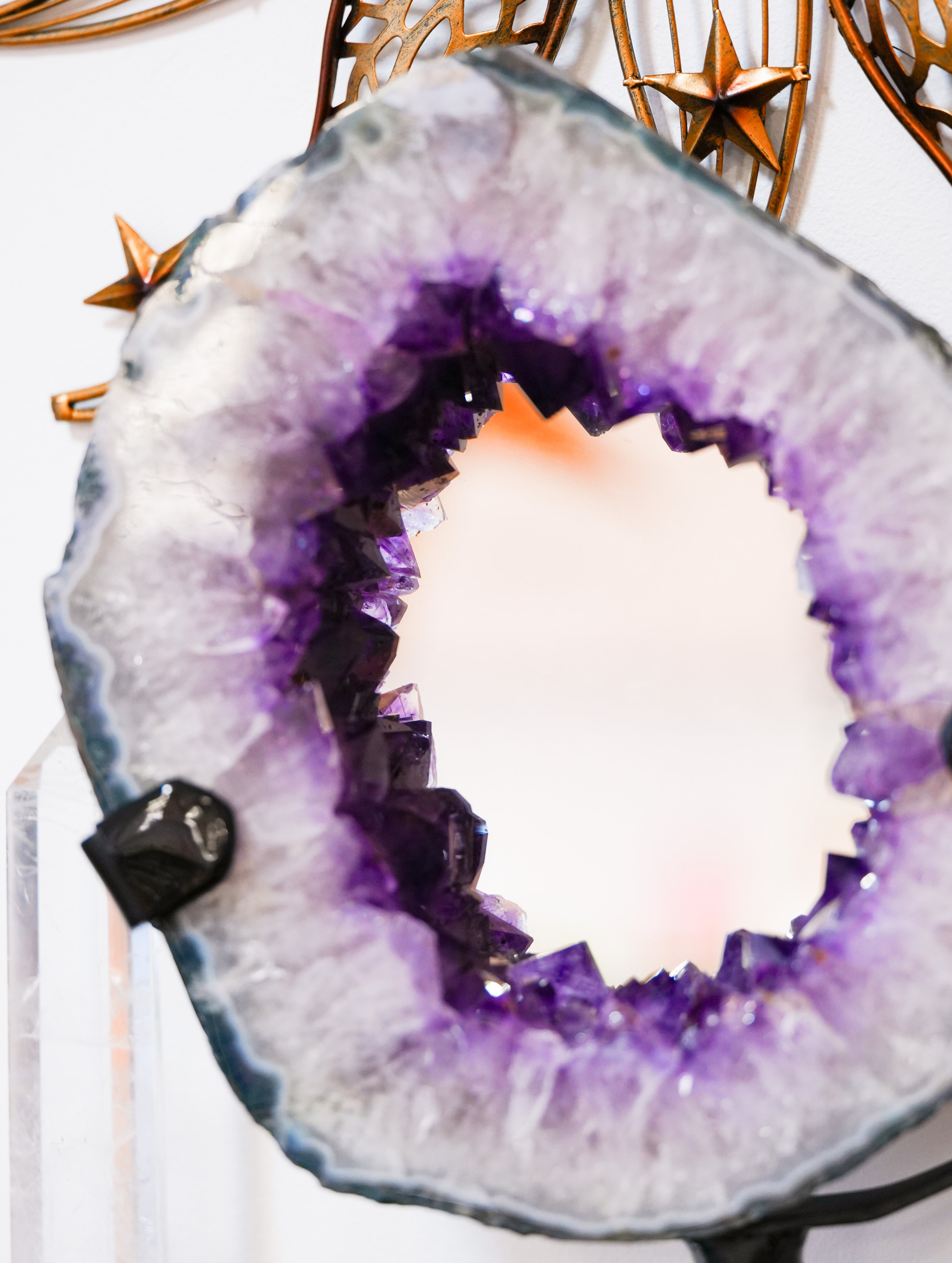 Portal de Amatista con Espejo – Pieza de 10 kg